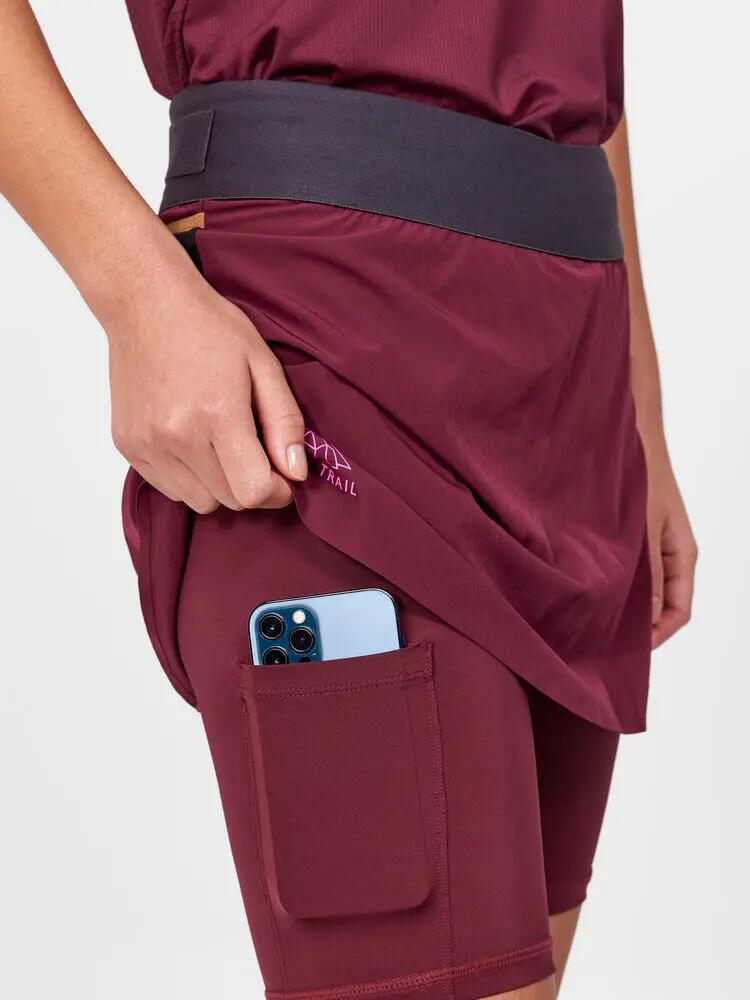 Craft Pro Trail Women's 2-in-1 Skirt Bordeaux 6/6
