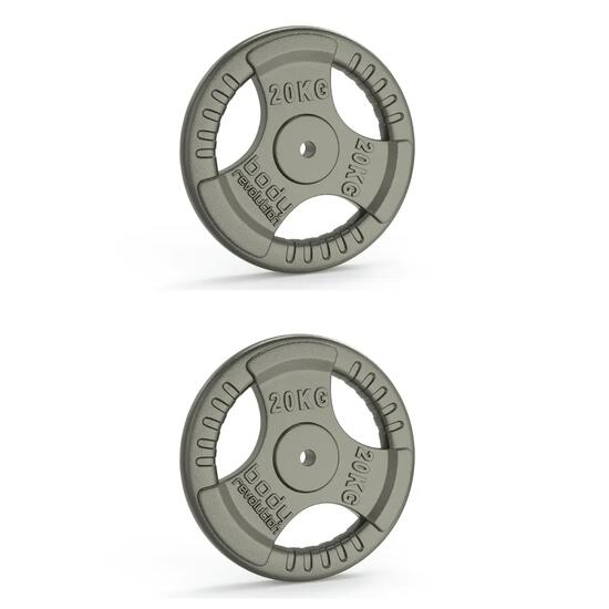 Body Revolution 2 Disques de Musculation en Fonte de 40 kg (2 x 20 kg)