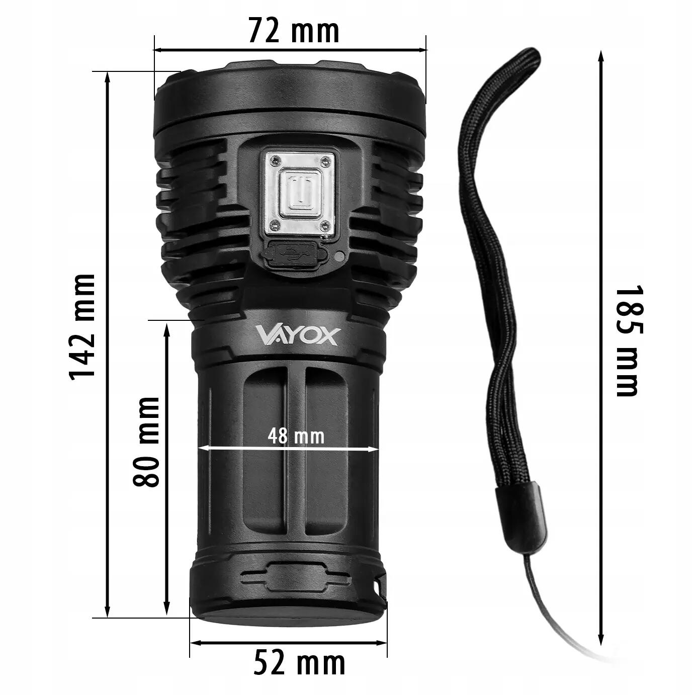 Projecteur Vayox VA0114 avec éclairage latéral 600lm 14/15