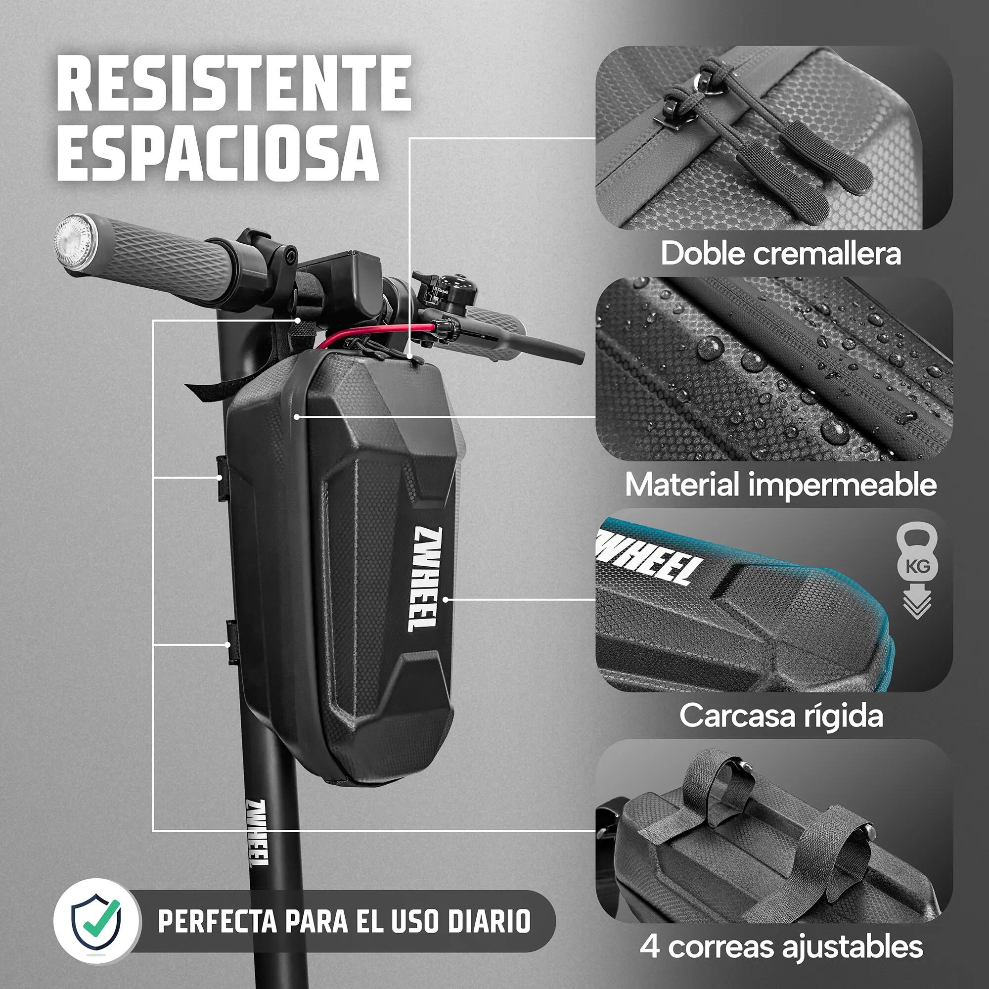 Sac de guidon en PU imperméable Travel Bag 4/6