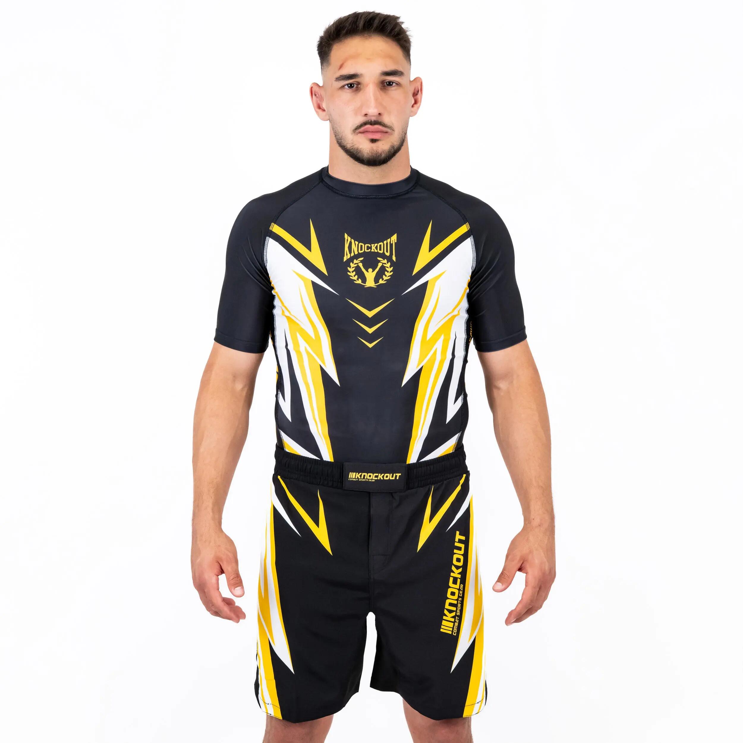 Tricou Compresie Pro Sparring 2.0 XL / Alb/Auriu