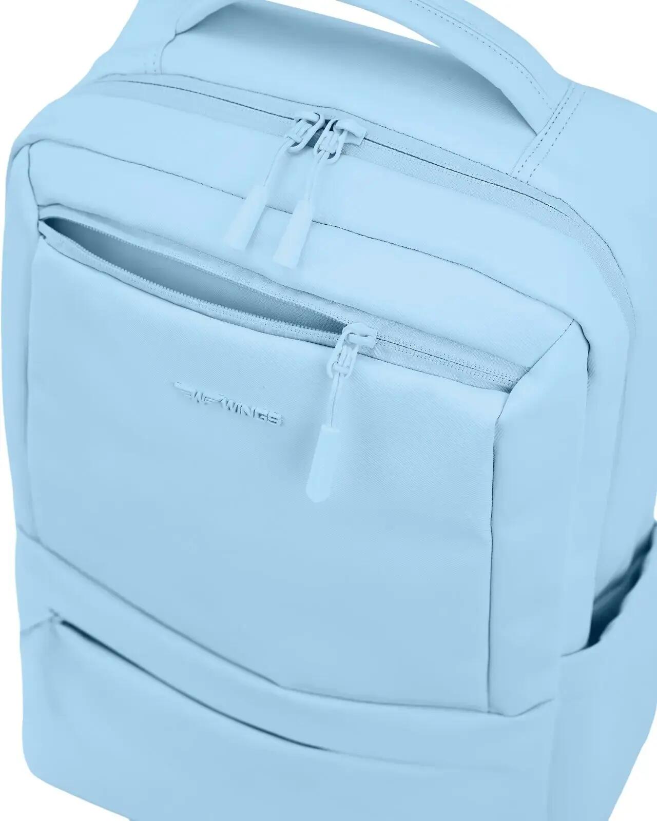 Plecak Kabinowy Wings Bagaż Na Laptop I Systemem Wentylacji Pastel Blue 9/10