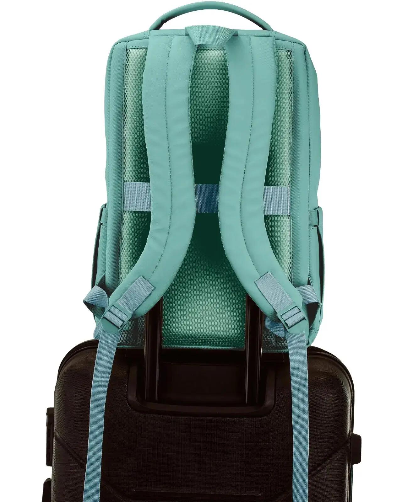 WINGS CBP003 handbagagerugzak met laptopvak voor werk en reizen TEAL 10/10
