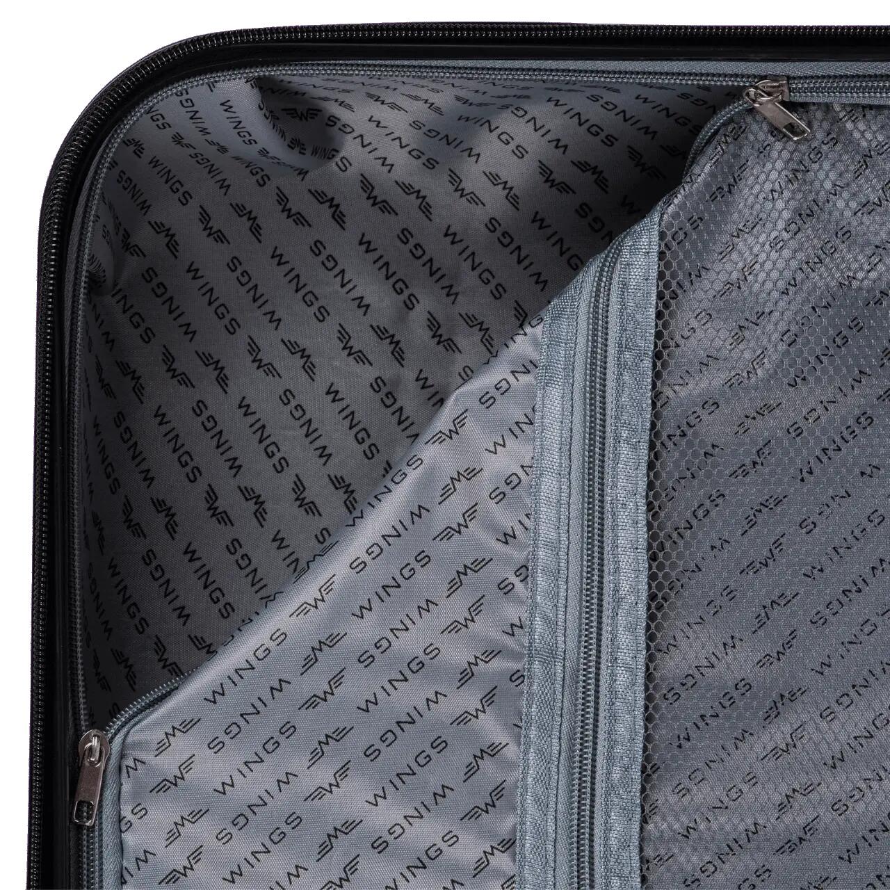 Valise cabine WINGS PC SEA EAGLE 18" argentée 9/10