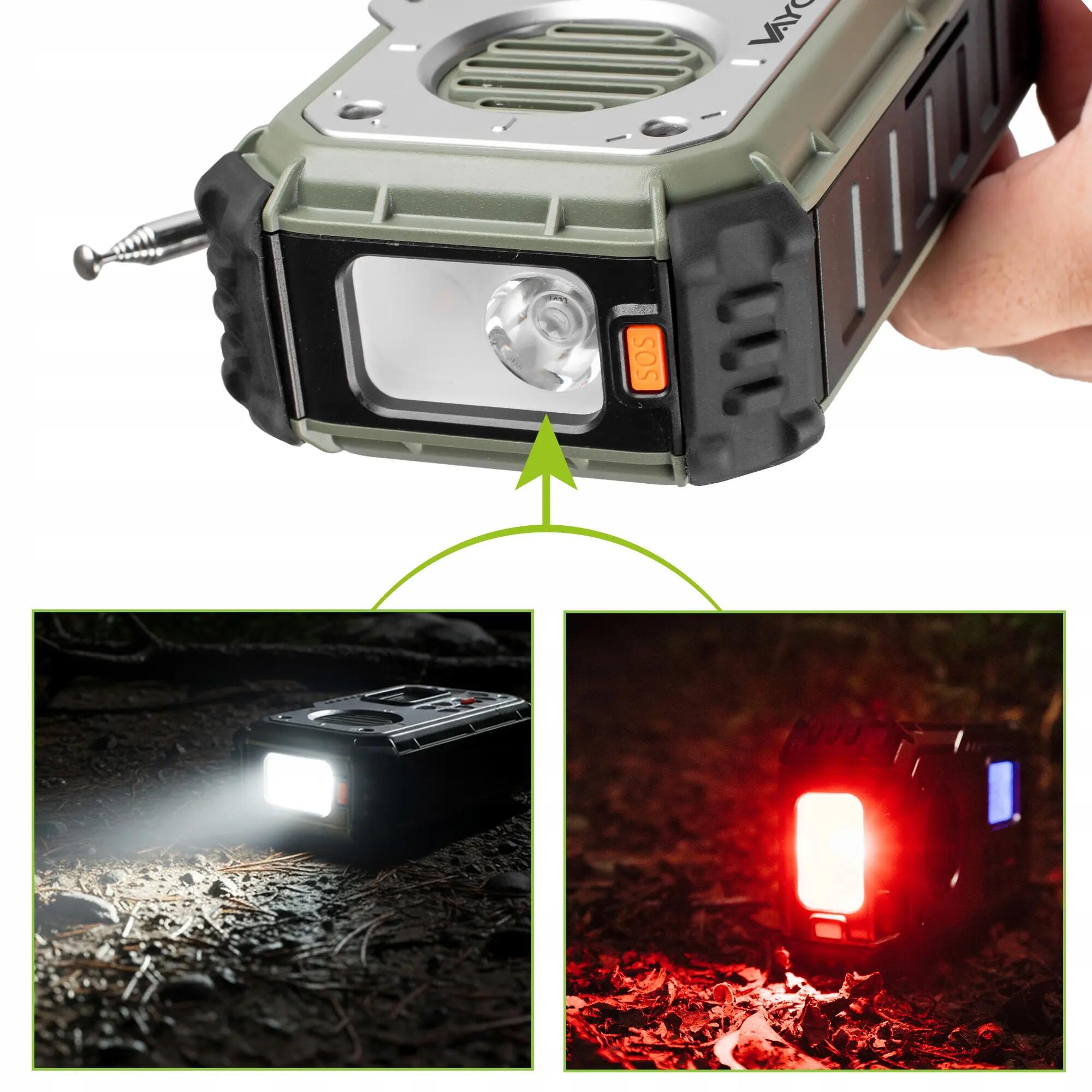 Radio de randonnée Vayox VA0440 Bluetooth, Powerbank, Solaire, Dynamo 8/15