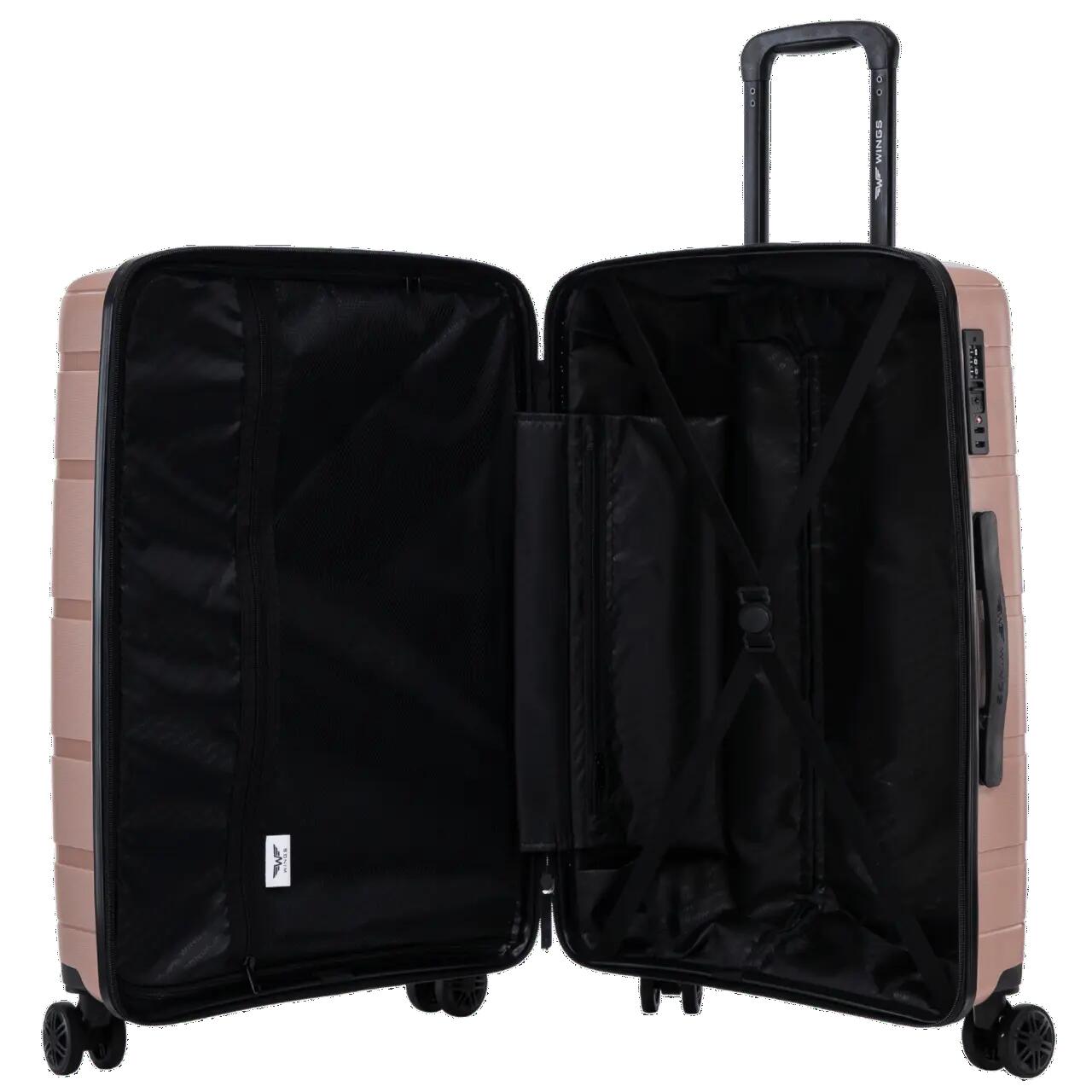 Valise cabine Wings HAWFINCH 2.0 polypropylène 20" OR ROSE 10/10