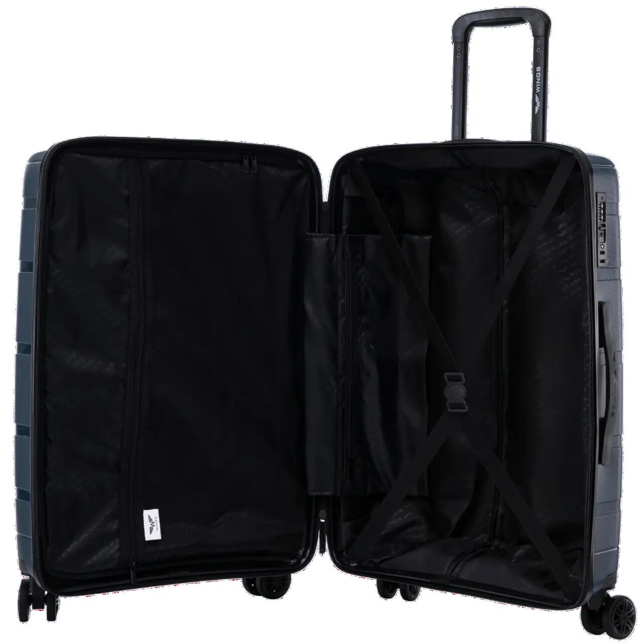 Valise cabine Wings HAWFINCH 2.0 polypropylène 20" BLEU 9/10