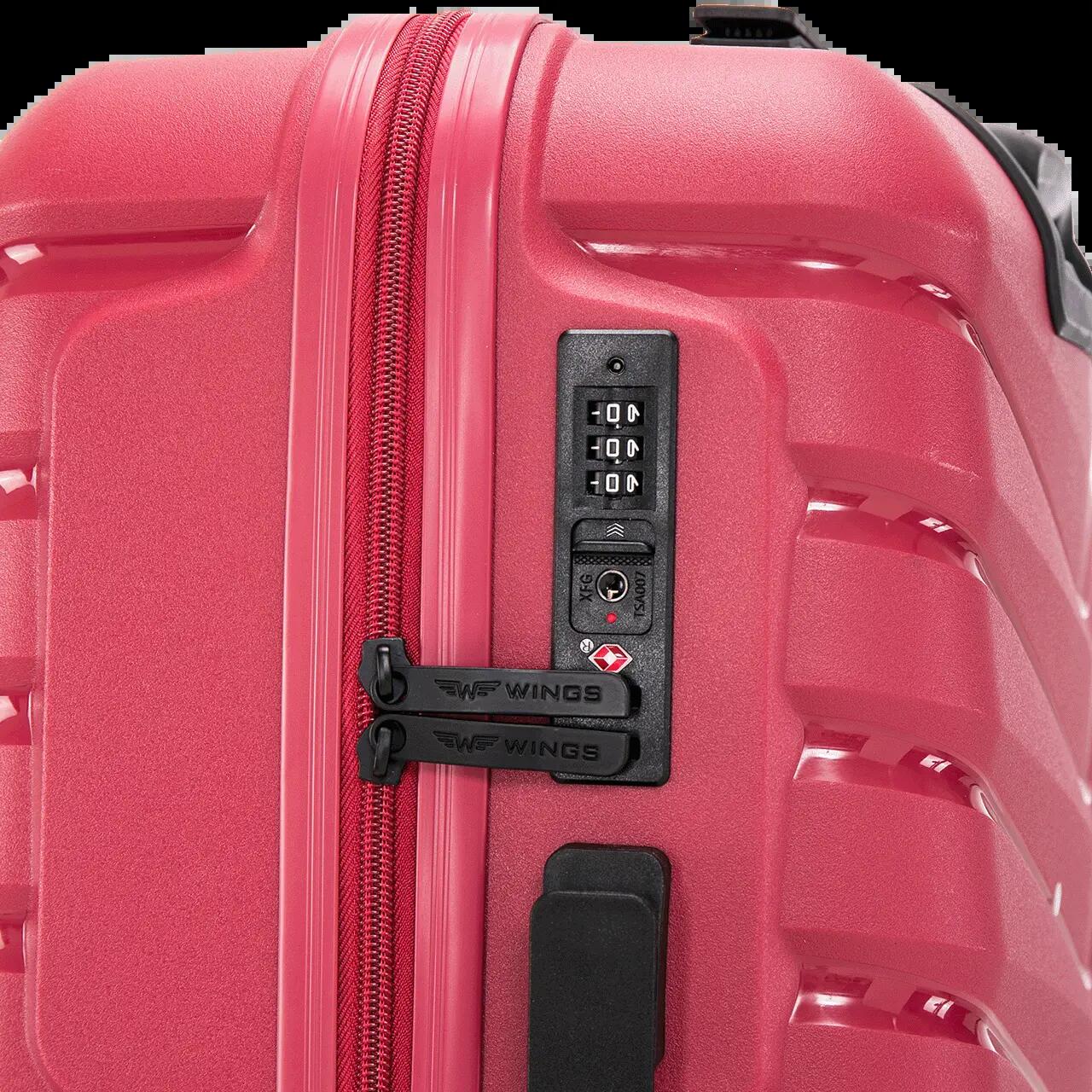 Valise cabine Wings PHOENIX en polypropylène 20" NOIR 8/10