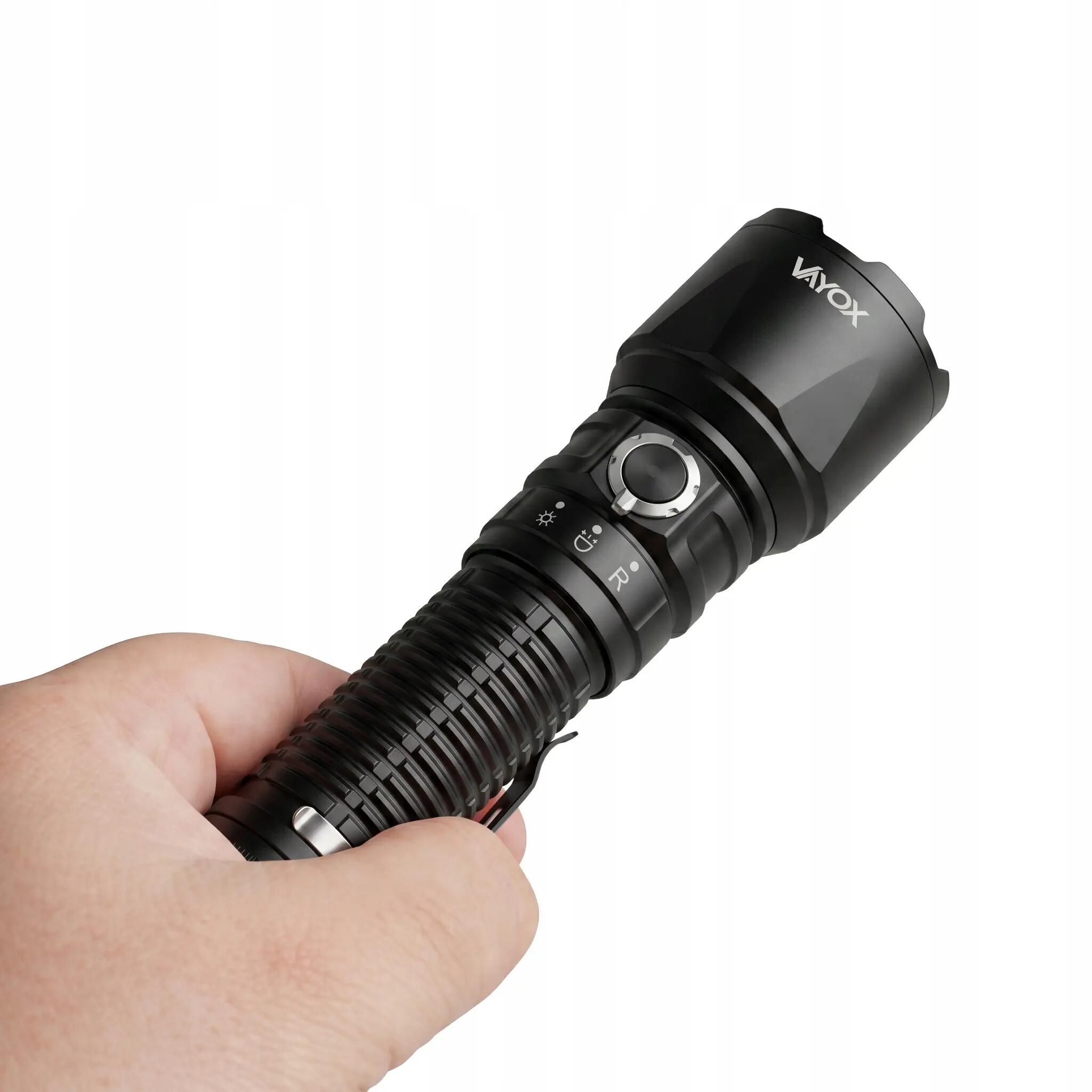 Lanterna recarregável Vayox VA0457 com laser 20W 2000lm 3/15