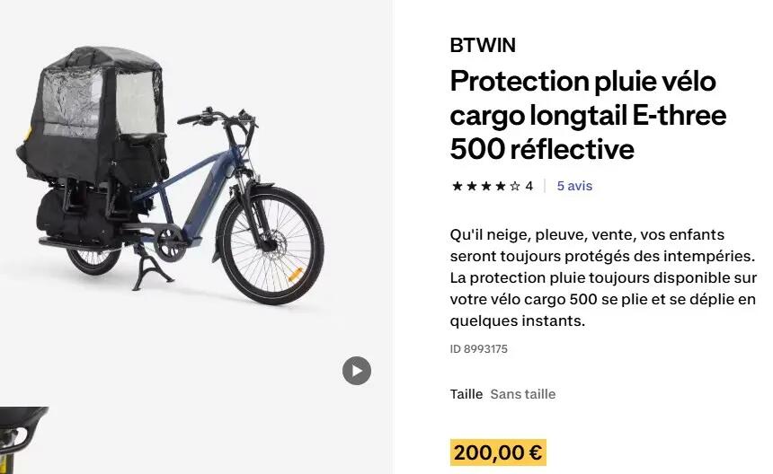 Tussen Particulieren - Elektrische longtail-bakfiets E-three 500 Blauw 5/7