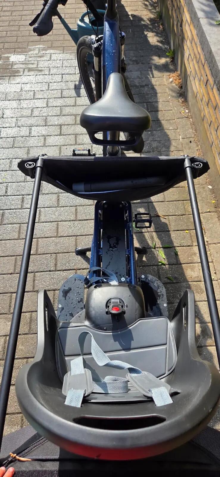 Tussen Particulieren - Elektrische longtail-bakfiets E-three 500 Blauw 3/7