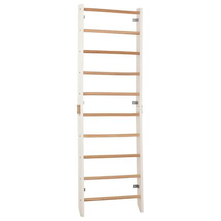Sprossenwand mit Klimmzugstange weiß (Kombi 1 weiß)