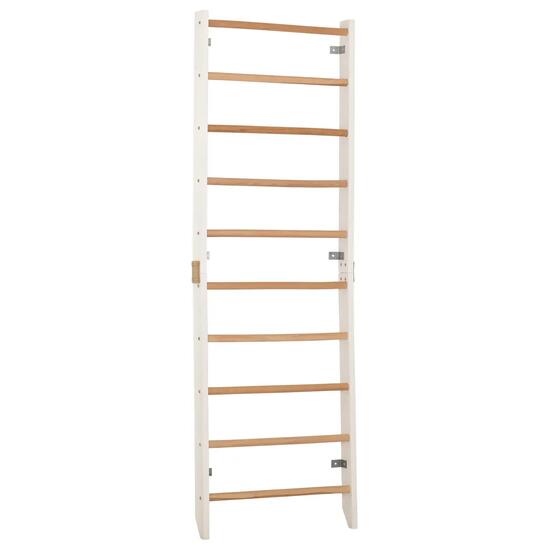 Sprossenwand mit Klimmzugstange weiß (Kombi 1 weiß)
