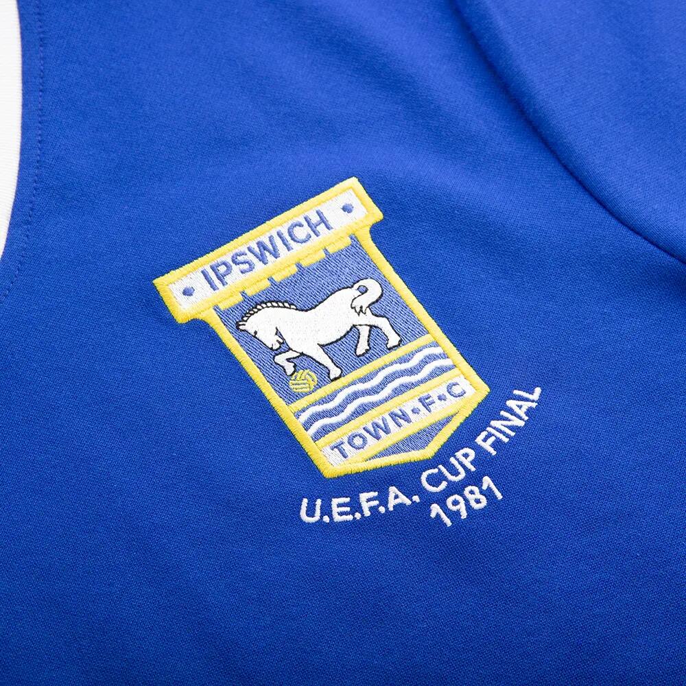 Maglia da Calcio Rétro Ipswich Town FC 1980 - 81 - Blu – COPA Football 6/7
