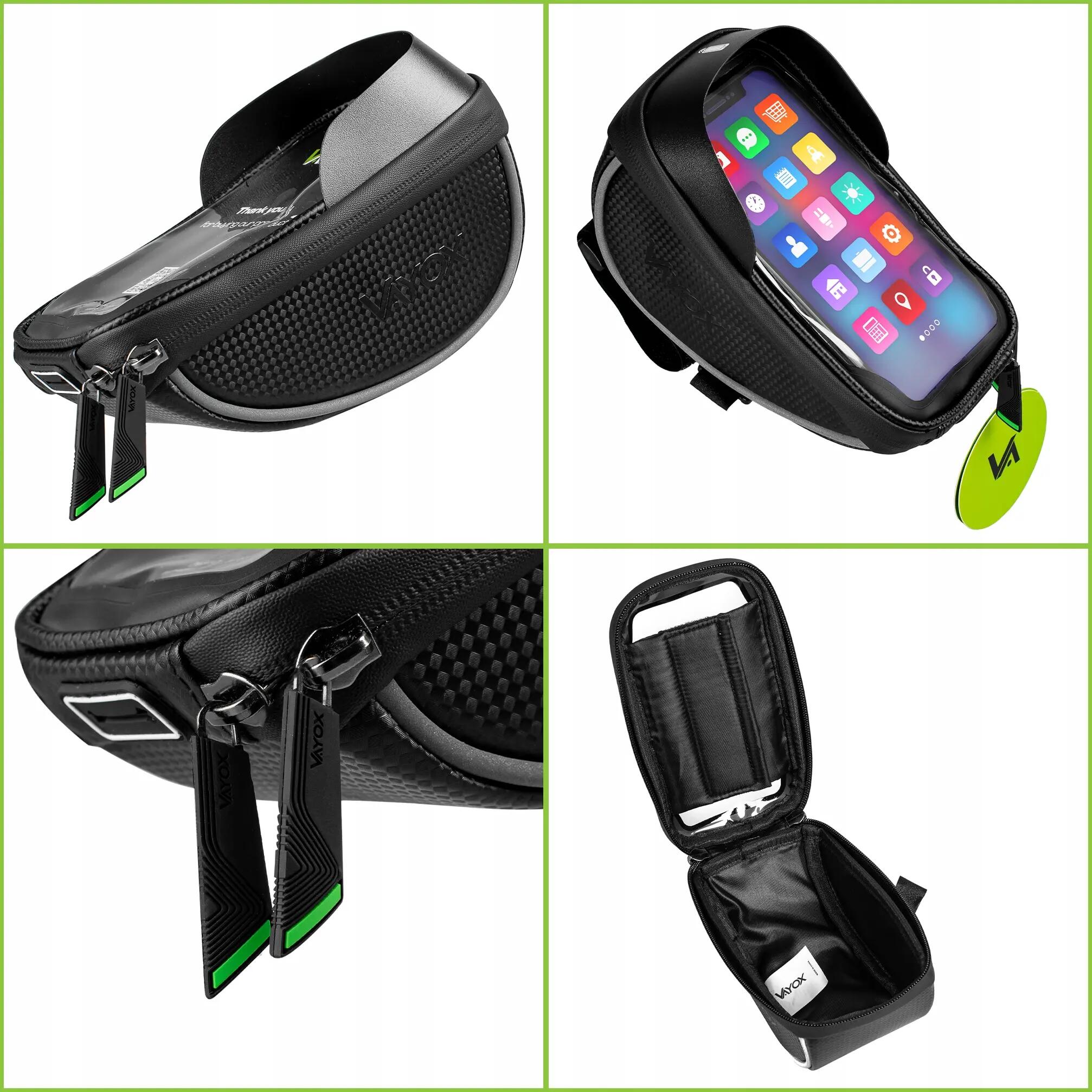 Fietstas voor stuur VAYOX VA0169 met telefoonhoesje. 8/15