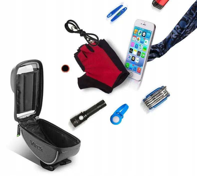 Fietstas voor stuur VAYOX VA0169 met telefoonhoesje. 10/15