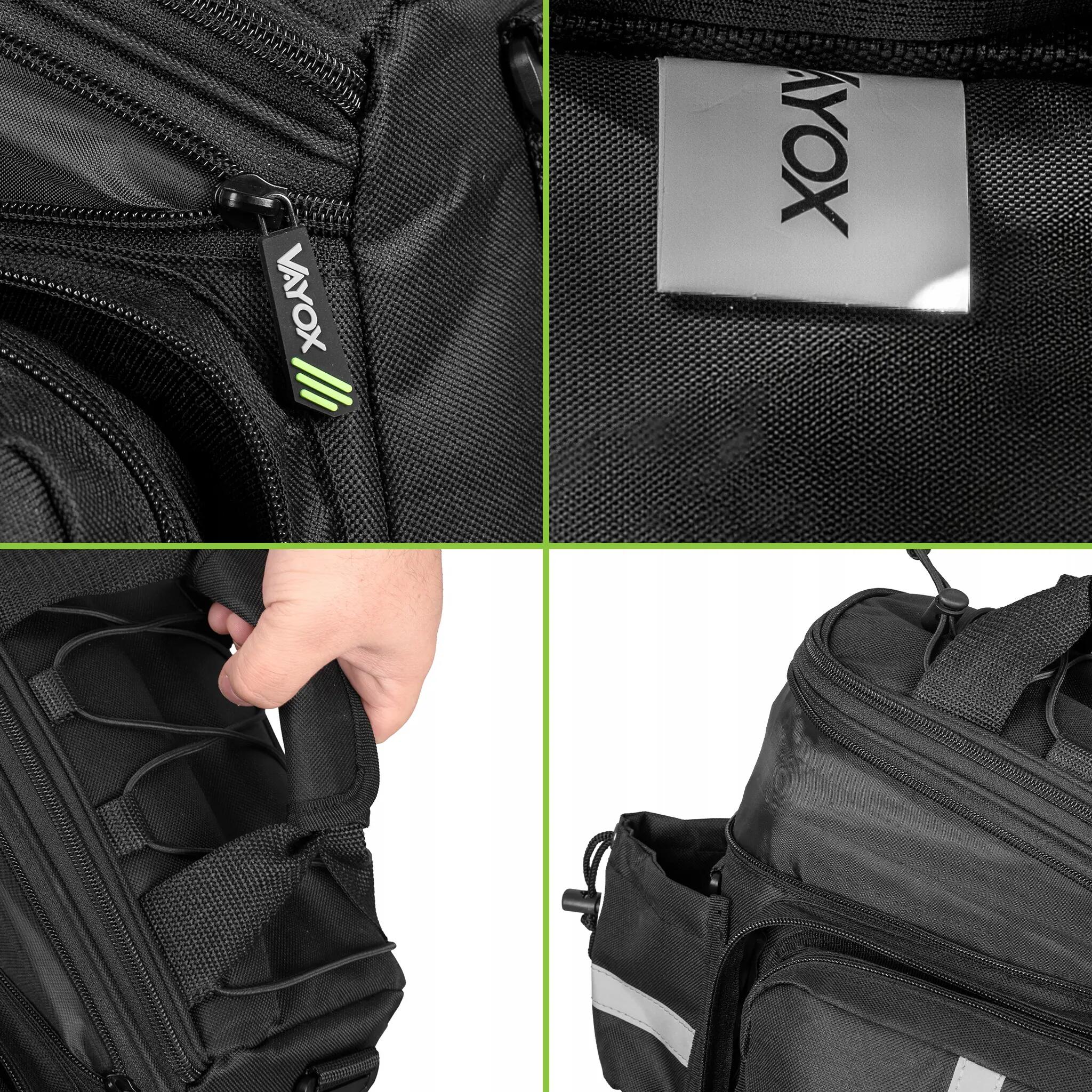 Borsa per bicicletta da portapacchi VAYOX VA0449 estensibile impermeabile 29L 10/16