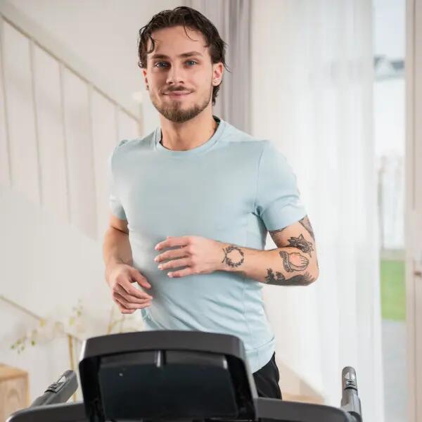 Fitness - Hardlopen - Unisex - Track 100 loopband - Opvouwbaar - Zwart 8/10