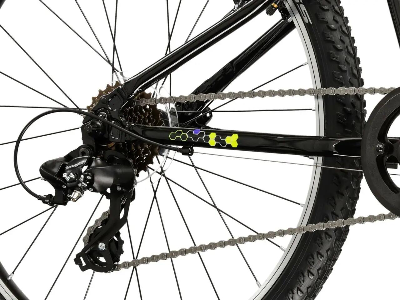Rower górski MTB Kross Hexagon Jr 1.0 24" S (12") czarny żółty 7/7