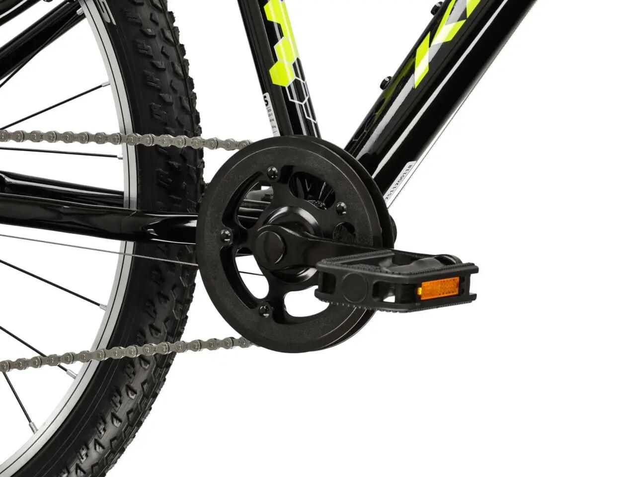 Rower górski MTB Kross Hexagon Jr 1.0 24" S (12") czarny żółty 6/7
