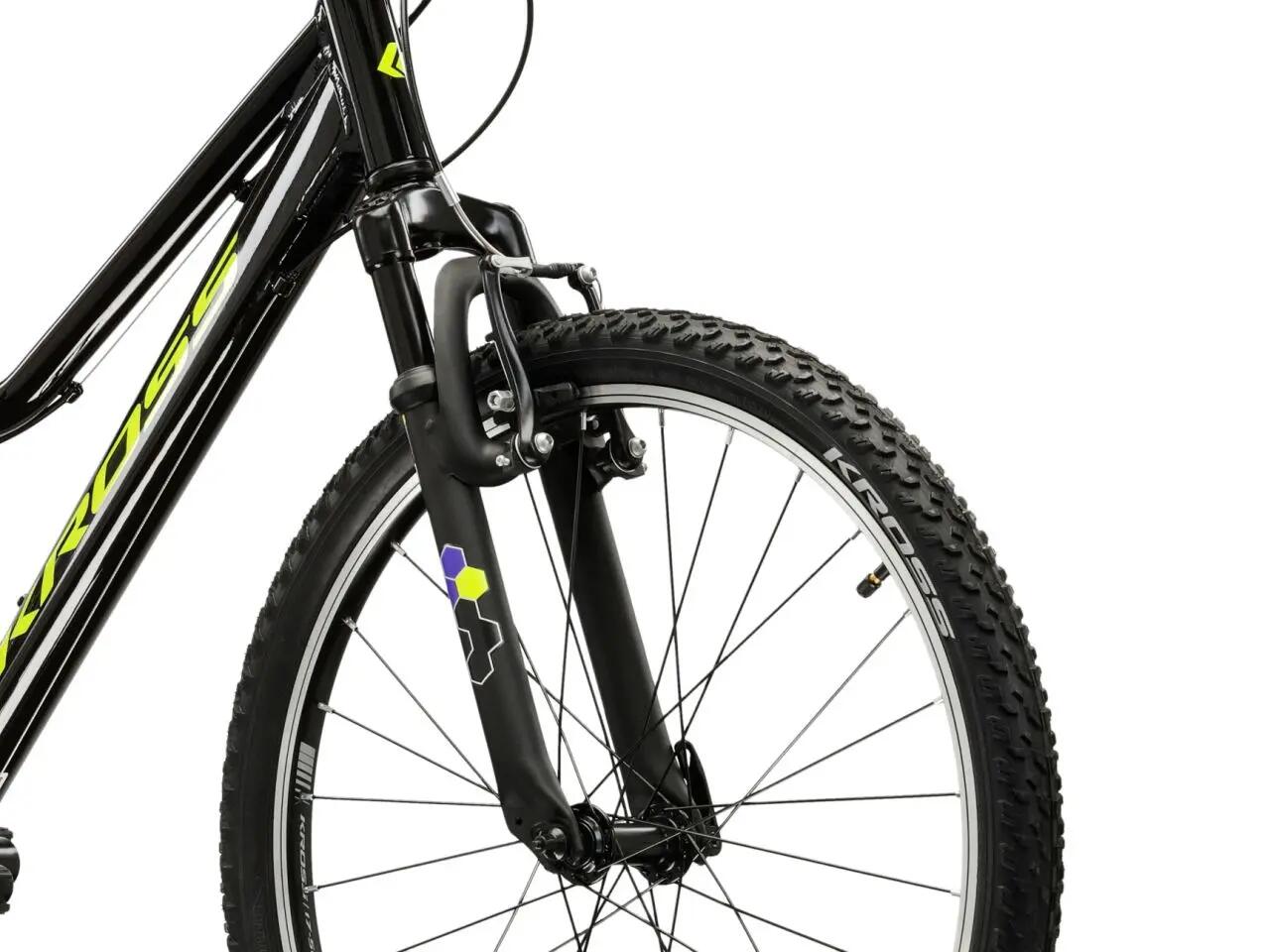 Rower górski MTB Kross Hexagon Jr 1.0 24" S (12") czarny żółty 5/7