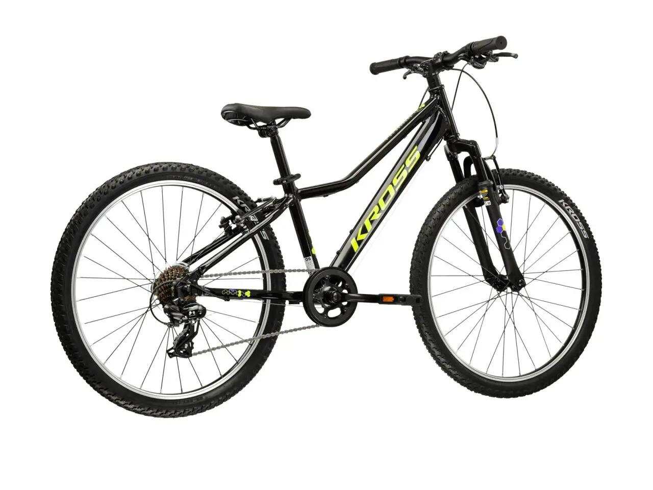 Rower górski MTB Kross Hexagon Jr 1.0 24" S (12") czarny żółty 3/7