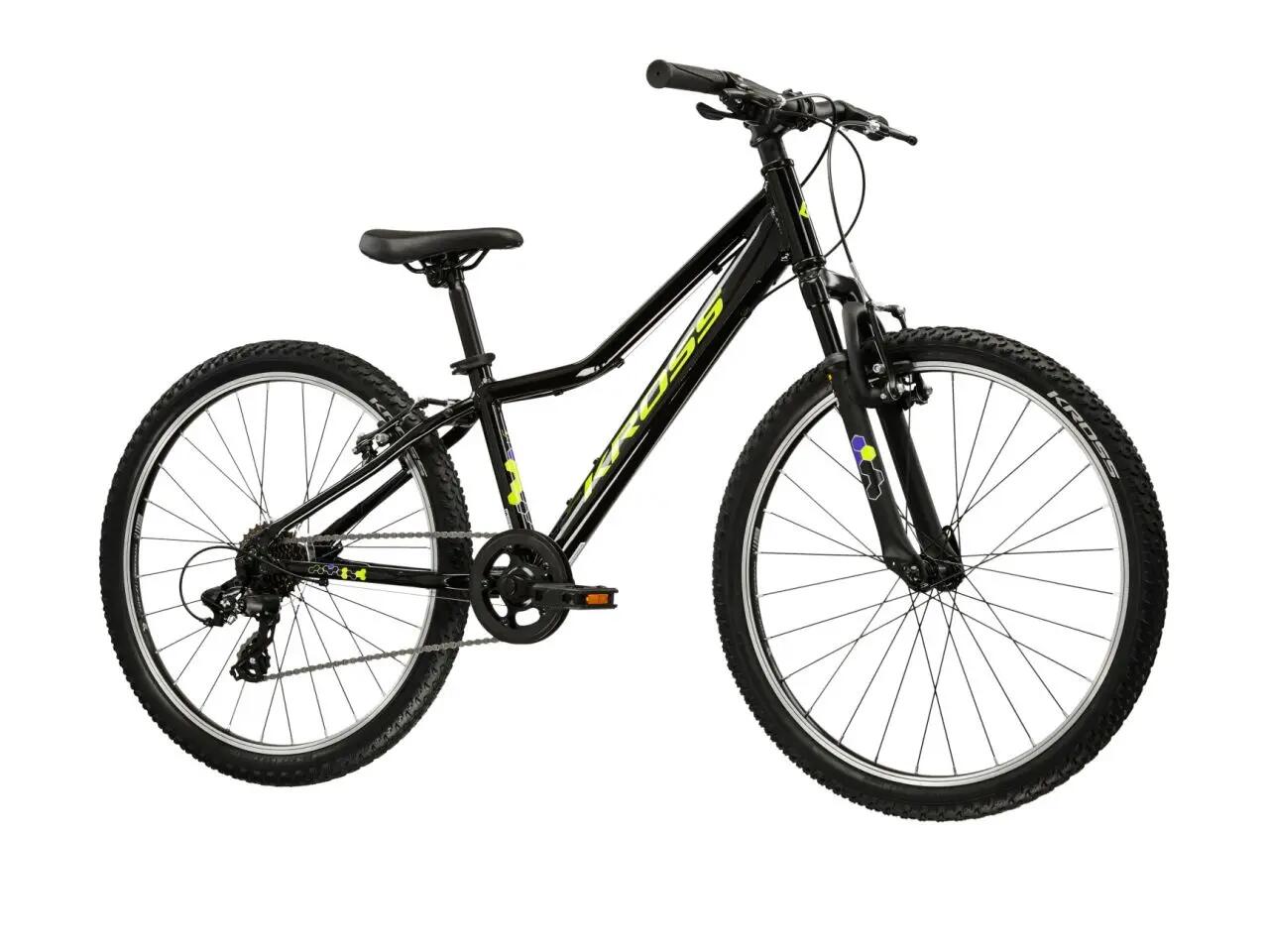 Rower górski MTB Kross Hexagon Jr 1.0 24" S (12") czarny żółty 2/7