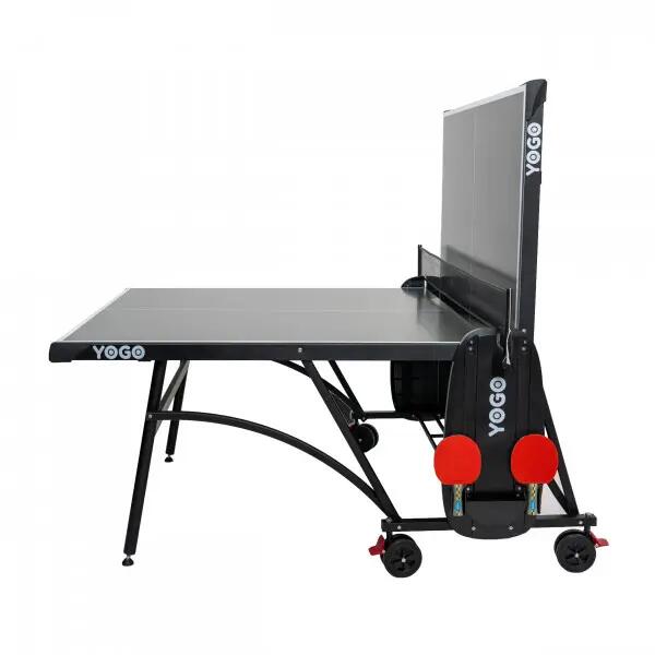 Tischtennisplatte Outdoor TT400 schwarz 3/8