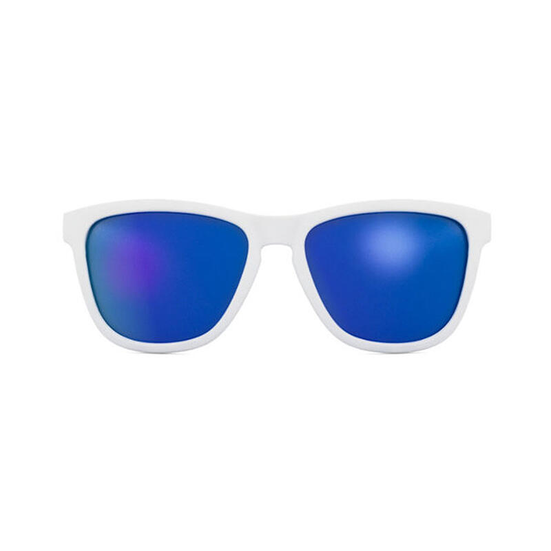 運動跑步太陽眼鏡 – 白色 (藍鏡)