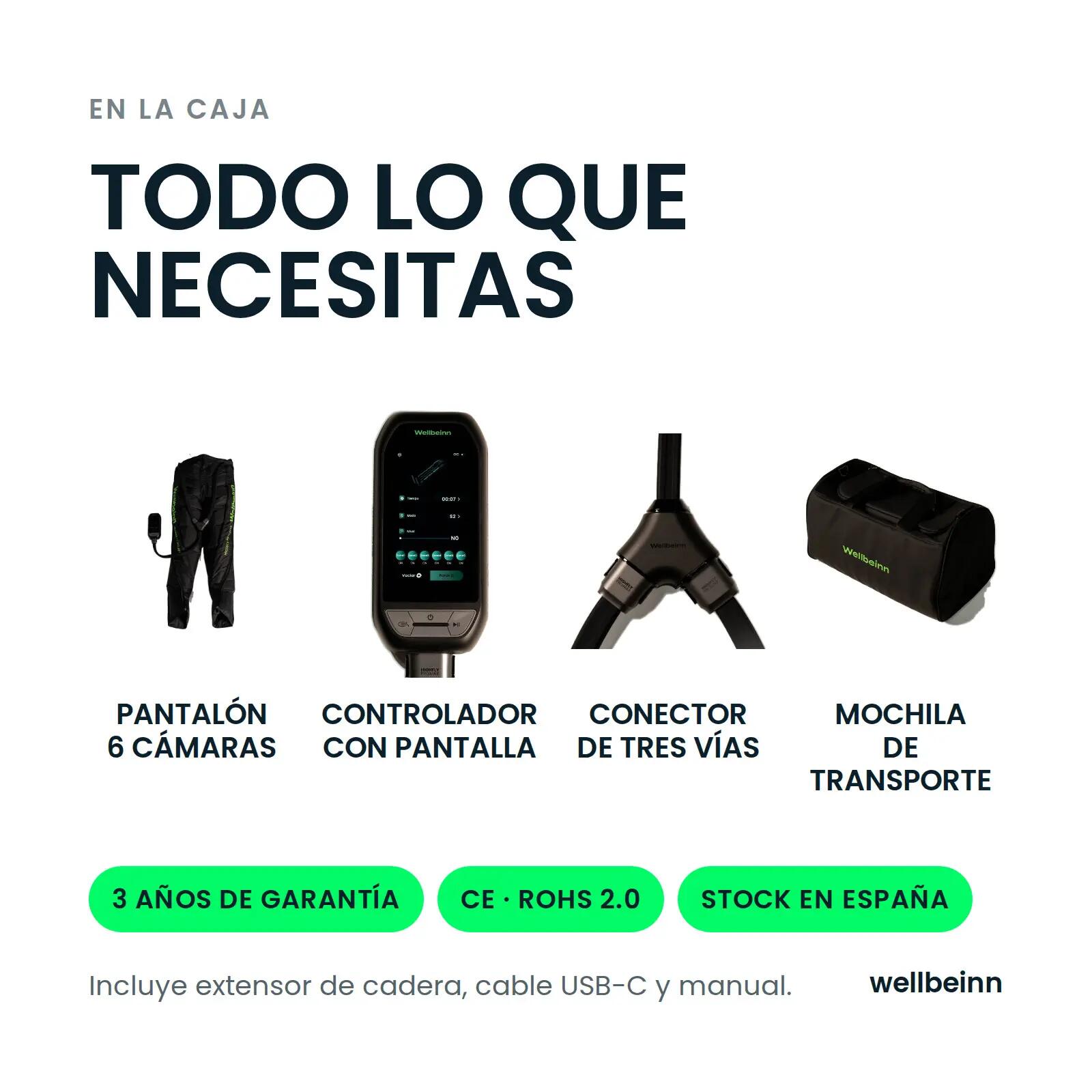 Pantalones Presoterapia 6 Cámaras 200 mmHg Cadera y Lumbar Highfly Pro Max 10/10