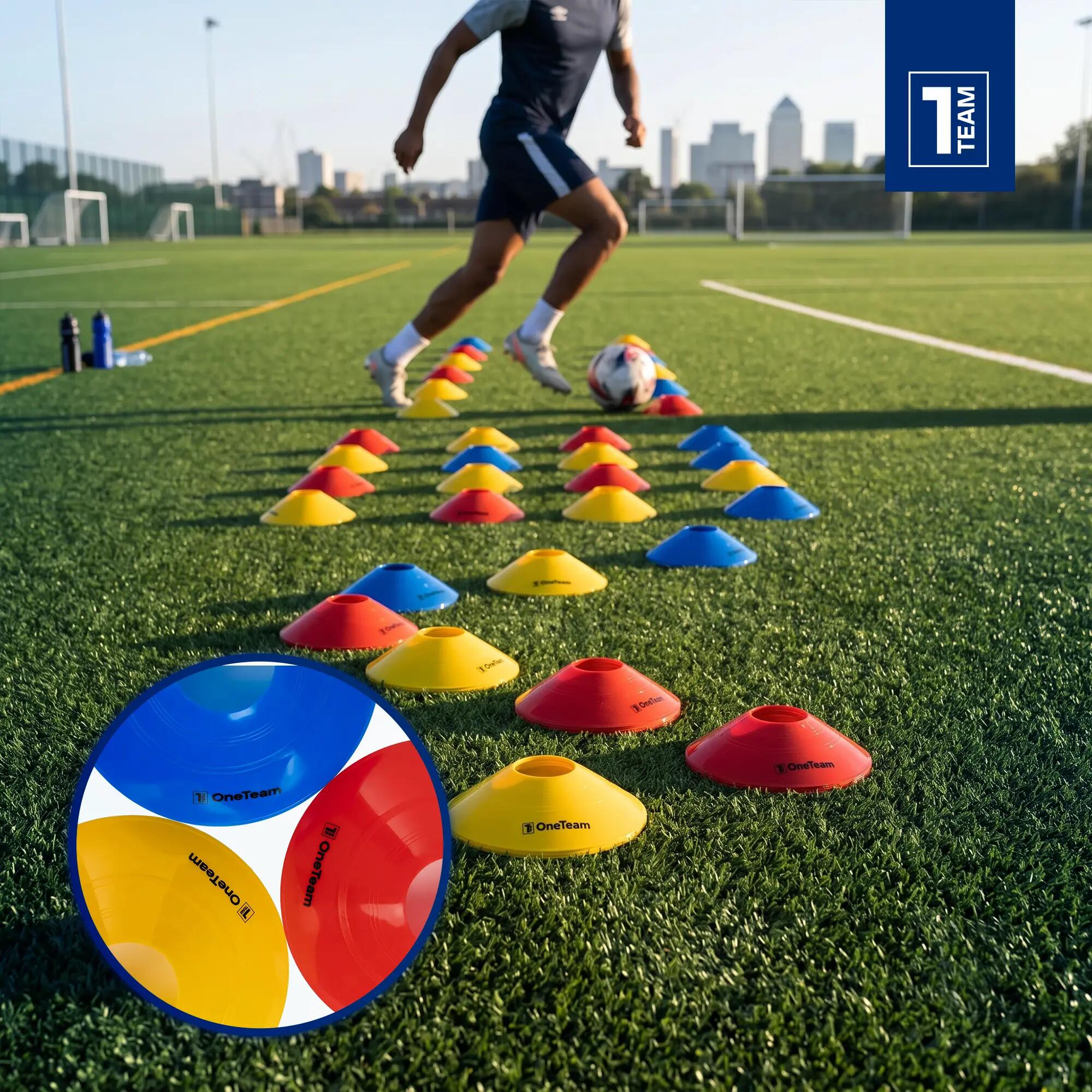 Conos de entrenamiento OneTeam TRFTB01 30 4/7