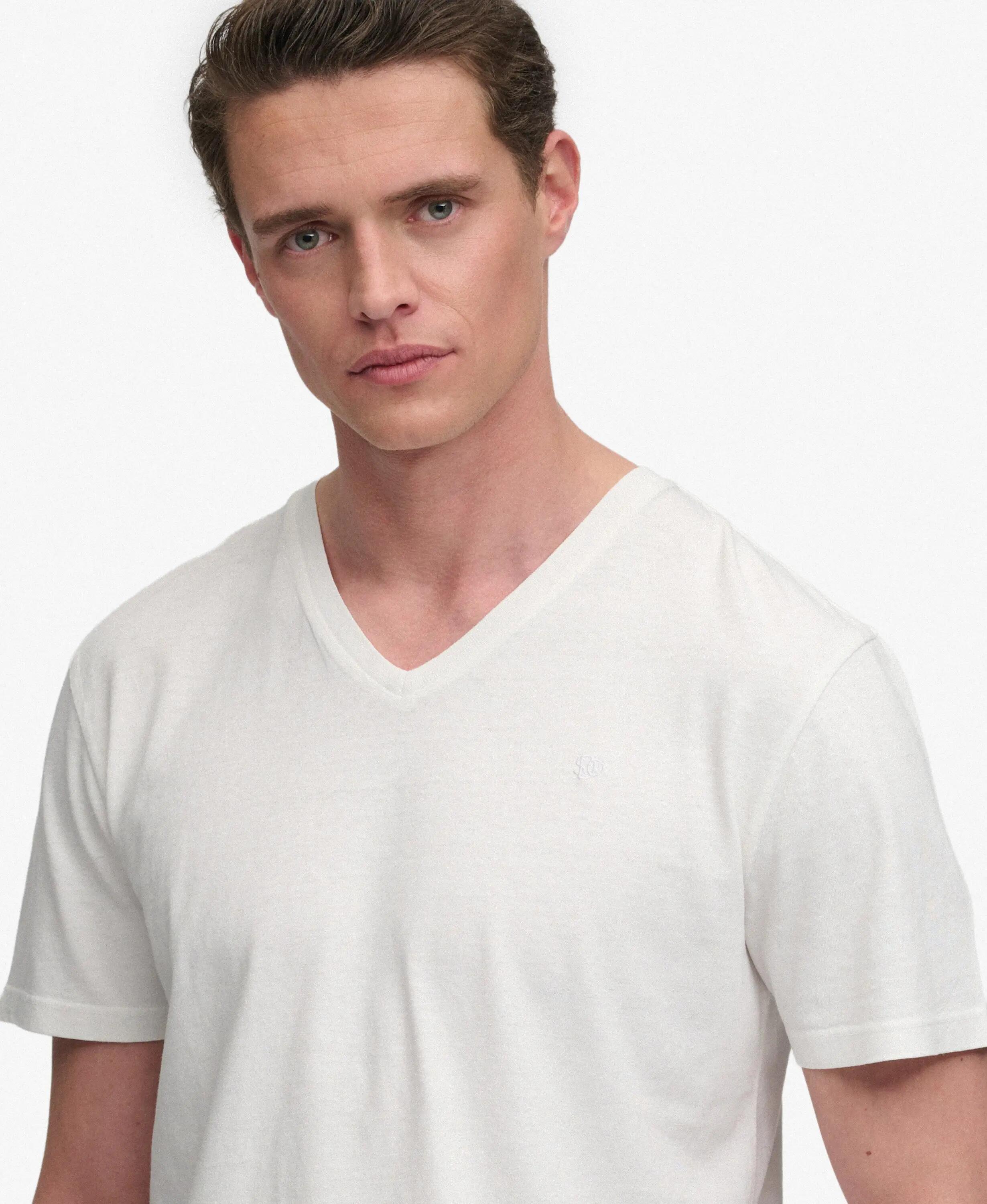 T-shirt col en v Superdry Classic 4/7