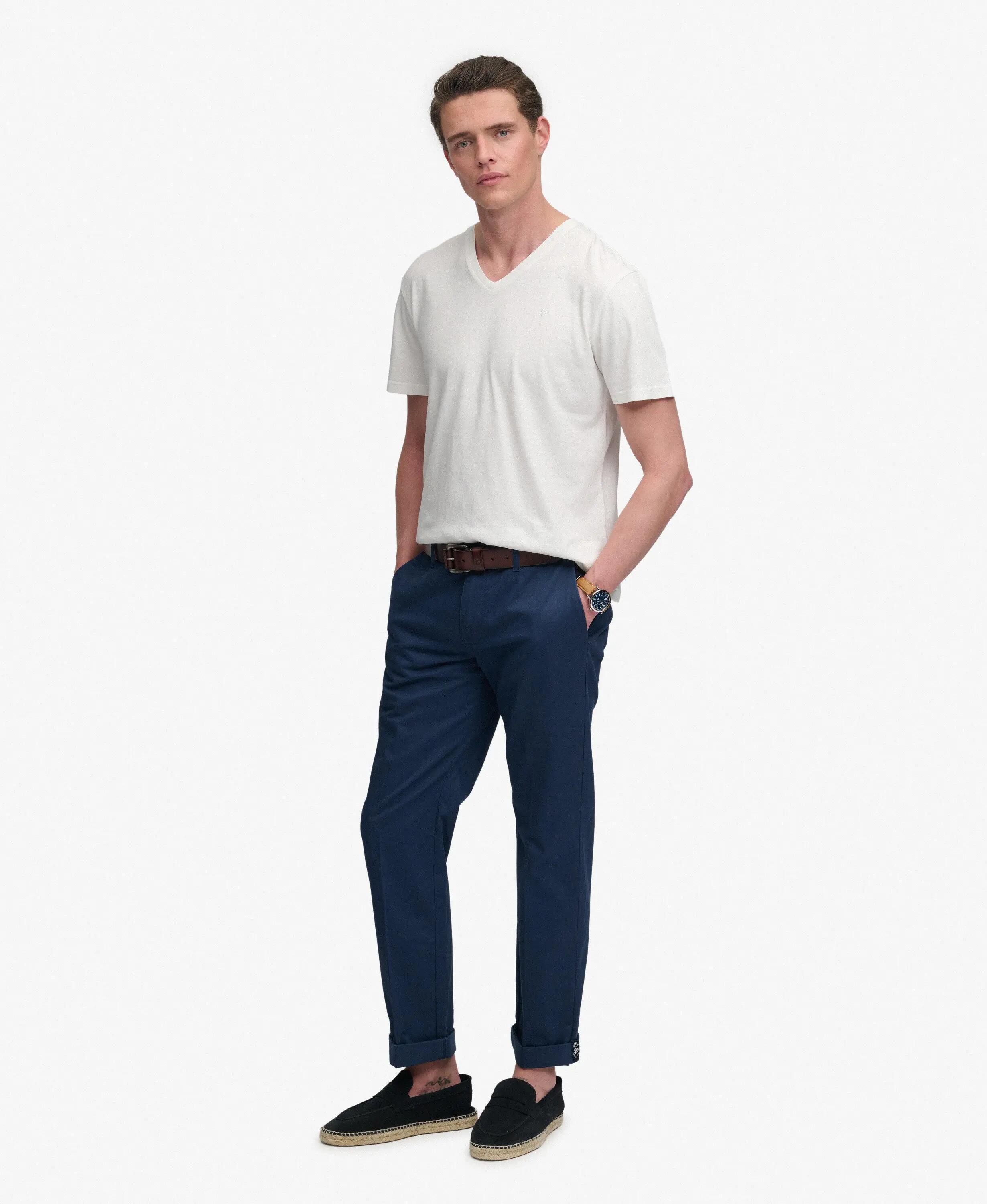 T-shirt col en v Superdry Classic 3/7