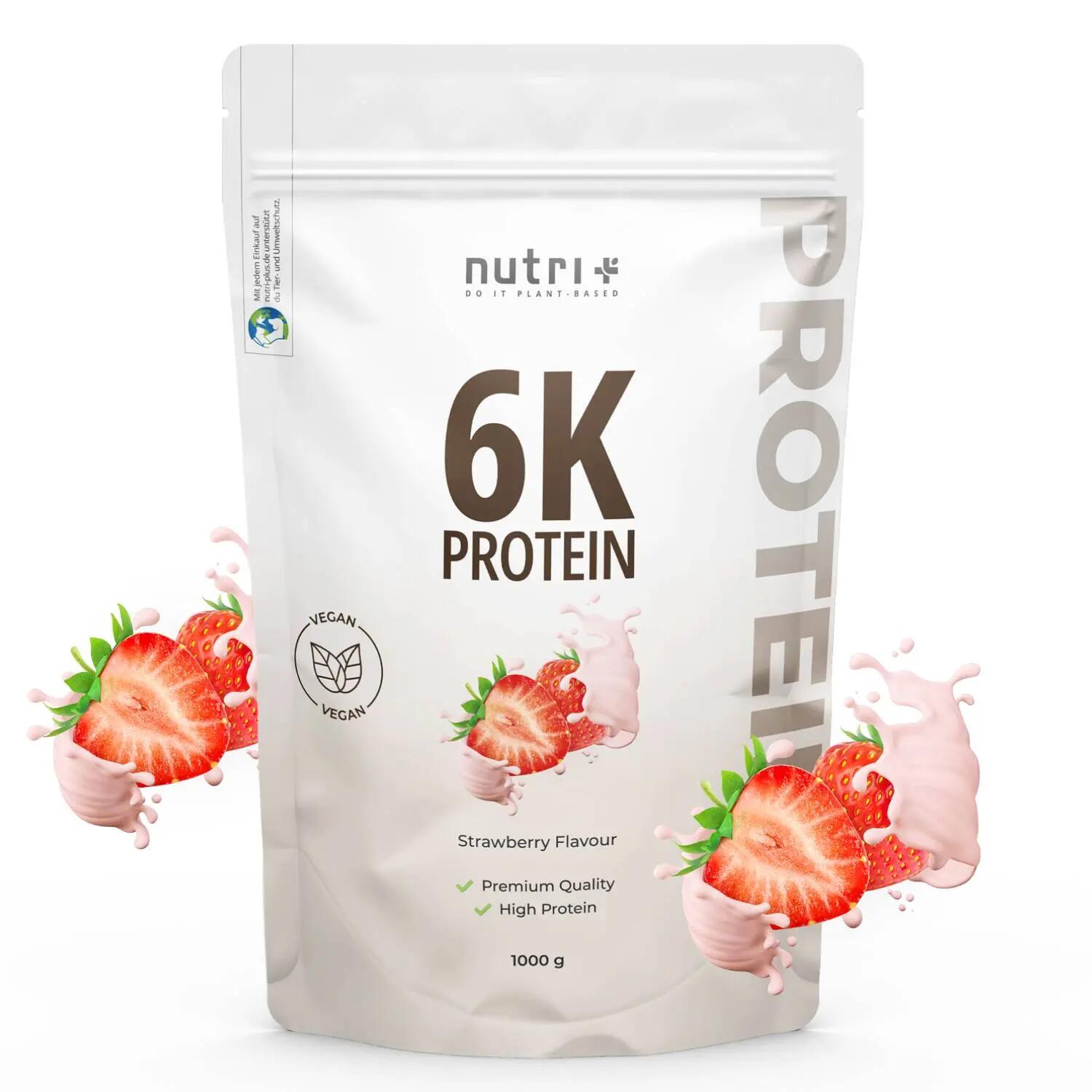Poudre protéinée 6K 1000 g - Fraise 1/5