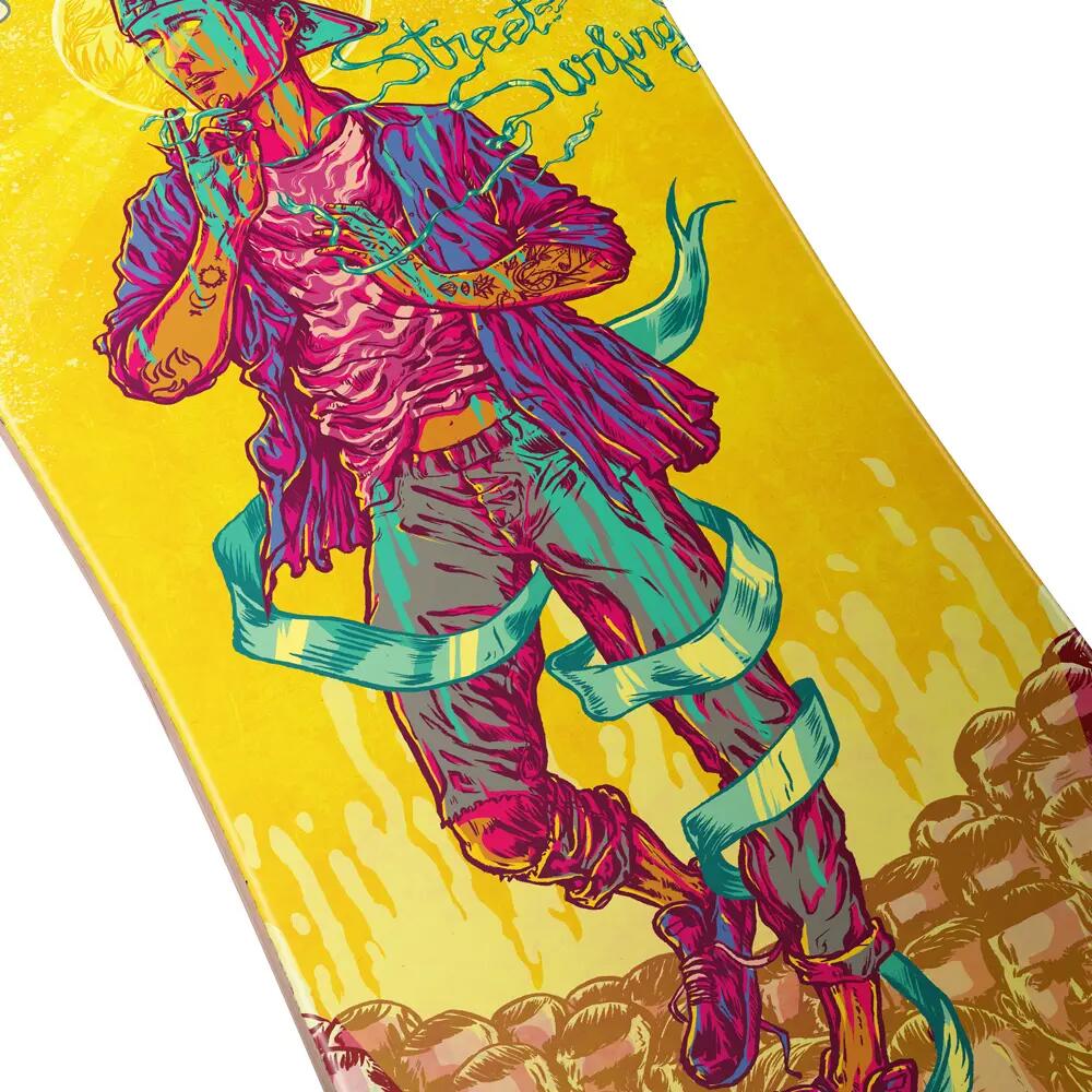 Longboard Curve Drop Through Freeride 39" True Colors 7/7