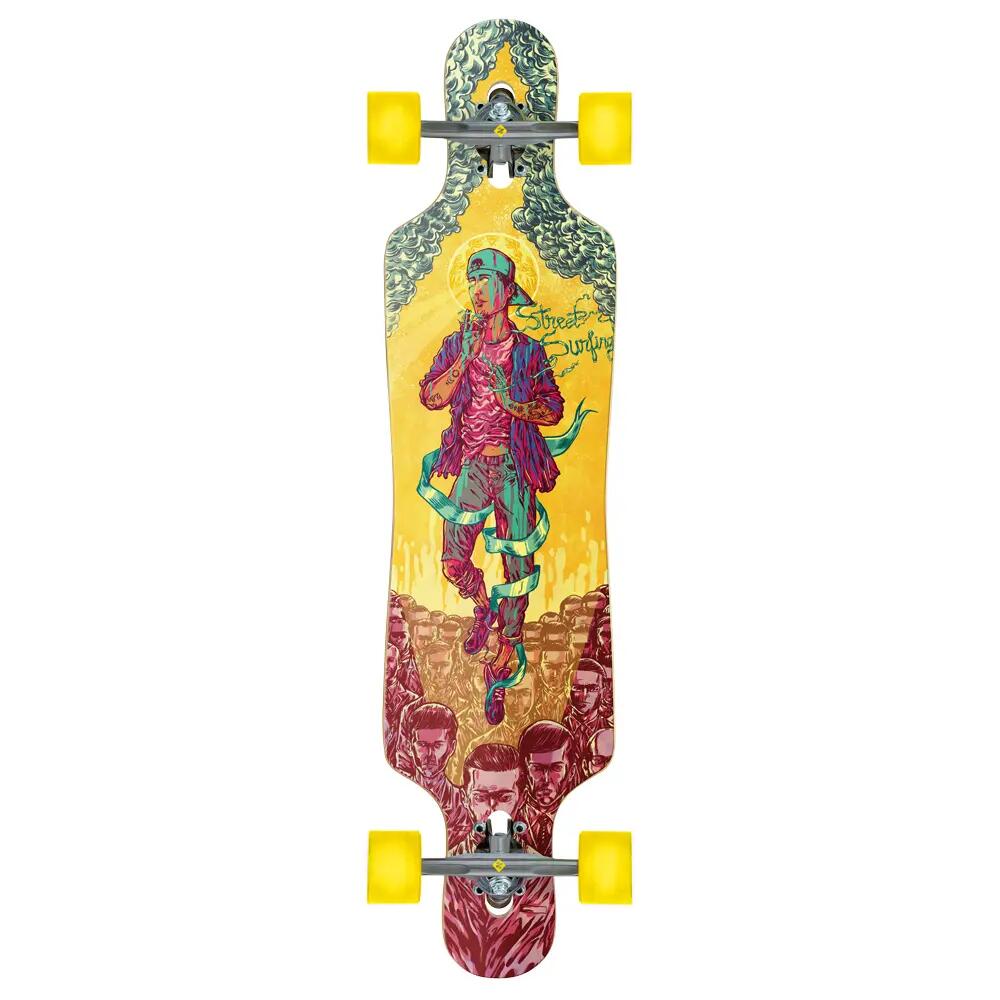 Longboard Curve Drop Through Freeride 39" True Colors 2/7