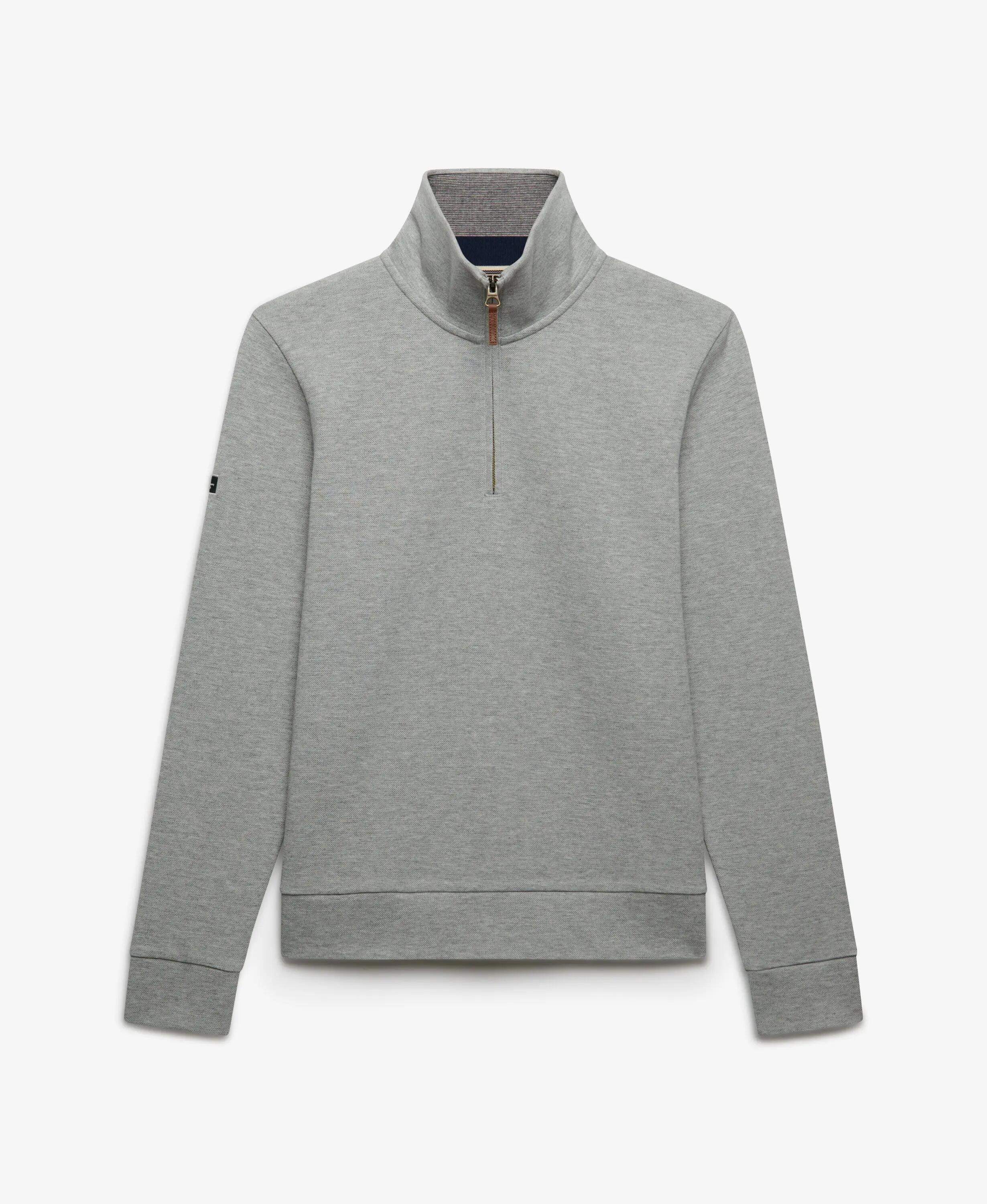 Sweatshirt de piquê com gola com fecho éclair Superdry Essential 6/6