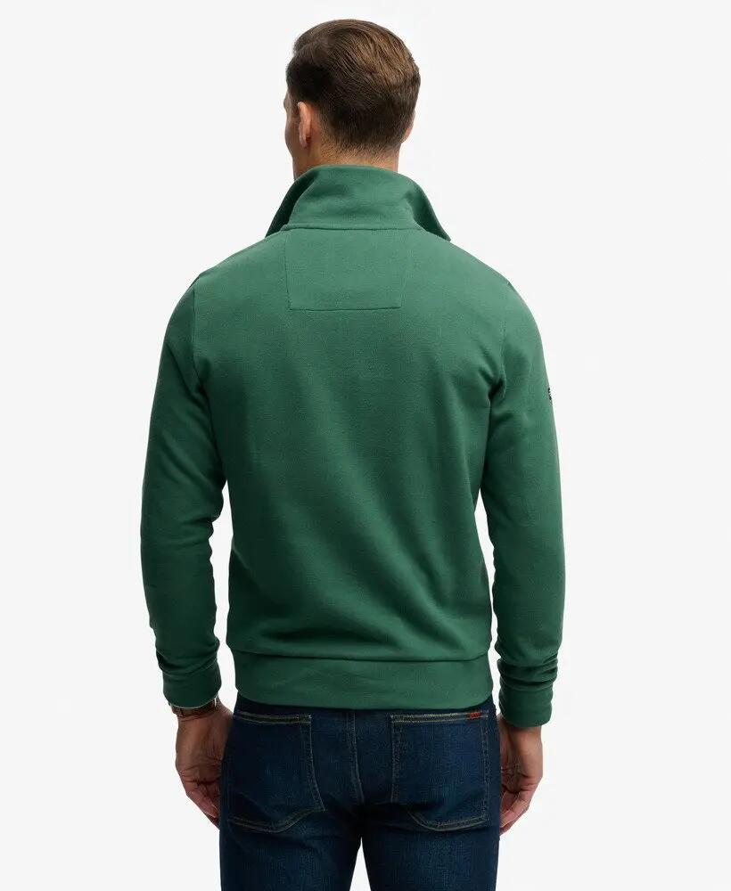 Sweatshirt de piquê com gola com fecho éclair Superdry Essential 5/6