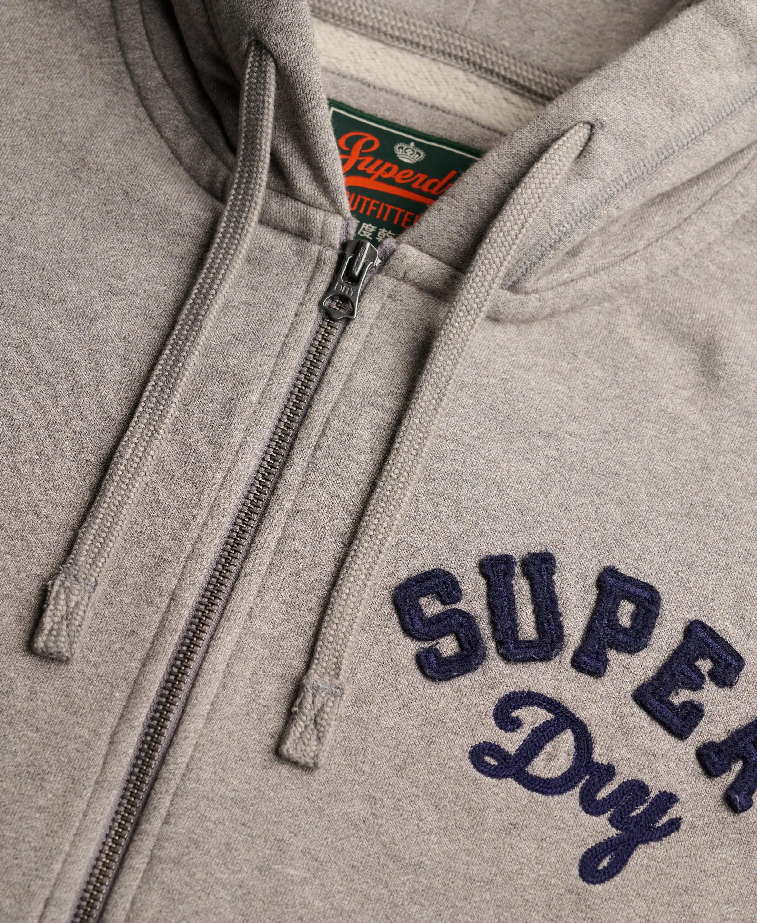 Felpa con cerniera a cappuccio Superdry Vintage Athletic Ziphood 6/7