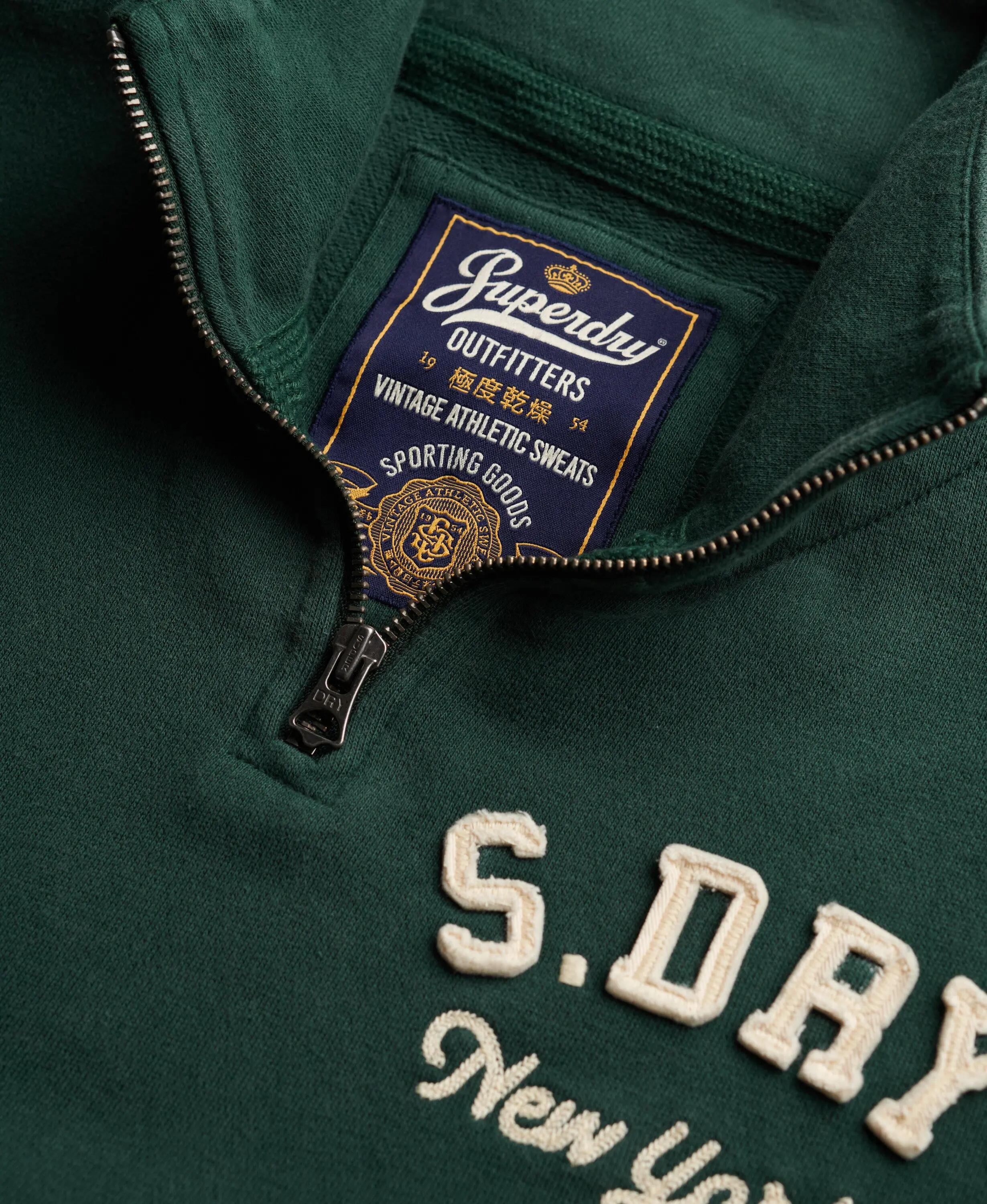 Sweatshirt com gola redonda com fecho éclair Superdry Vintage Athletic 6/7