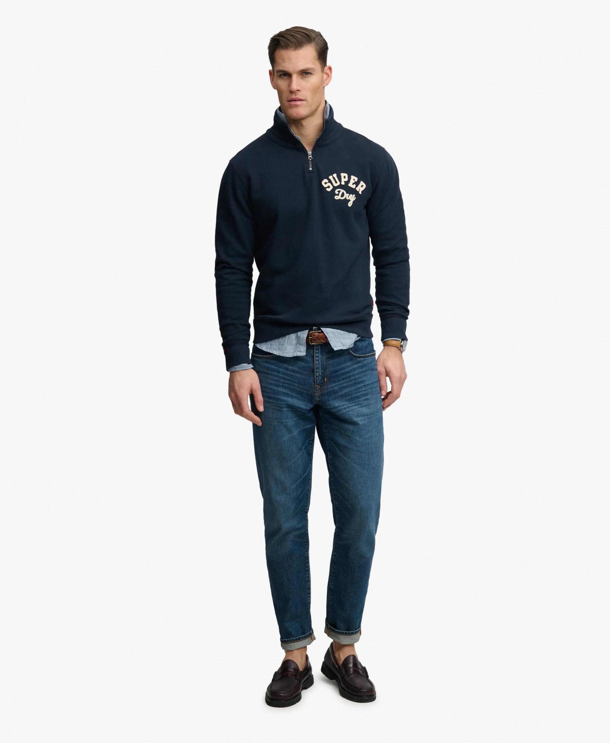 Ronde hals zip sweatshirt Superdry Vintage Athletic 3/5