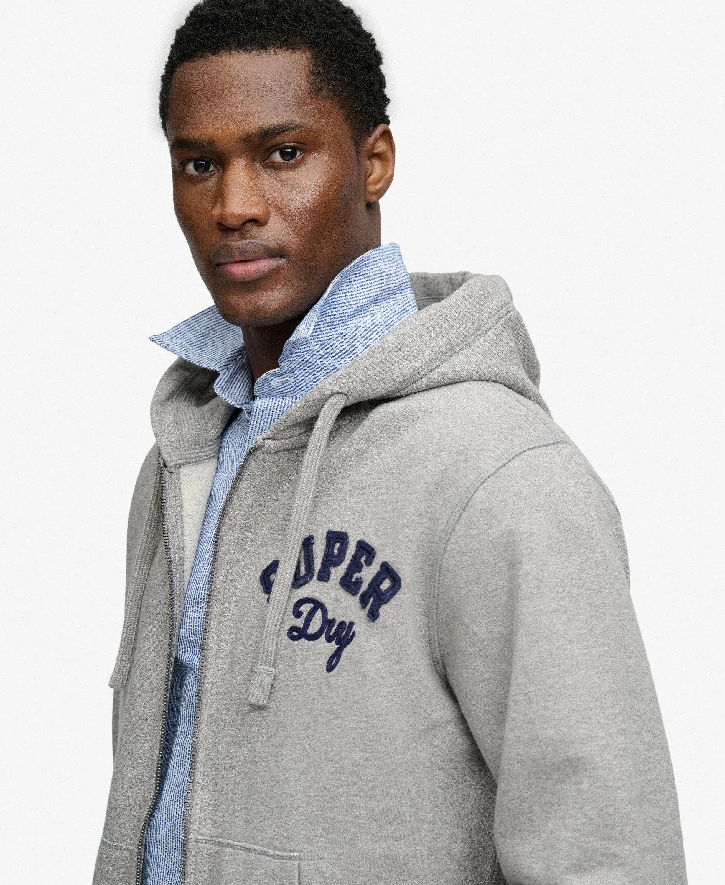 Felpa con cerniera a cappuccio Superdry Vintage Athletic Ziphood 4/7