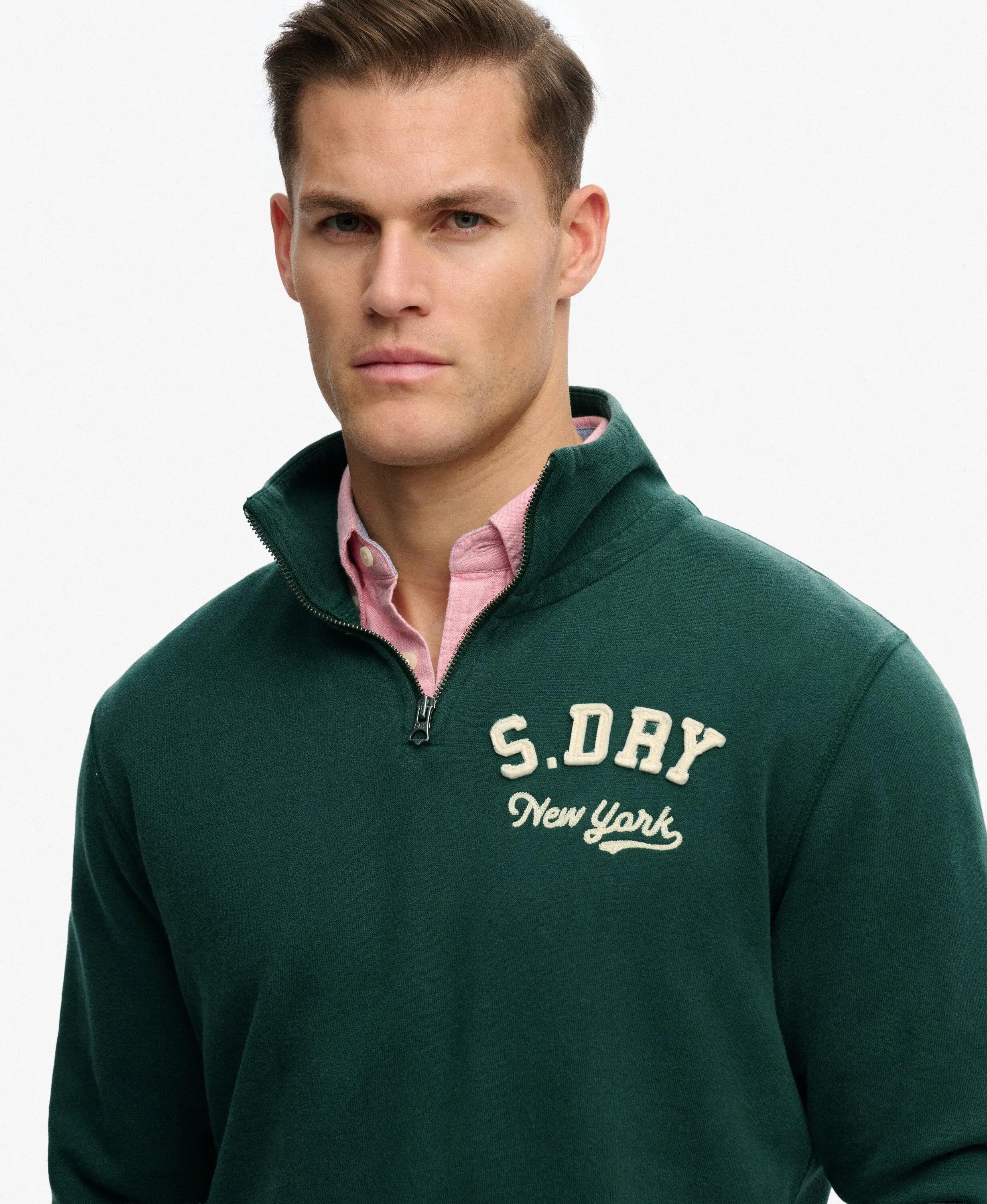 Sweatshirt com gola redonda com fecho éclair Superdry Vintage Athletic 4/7