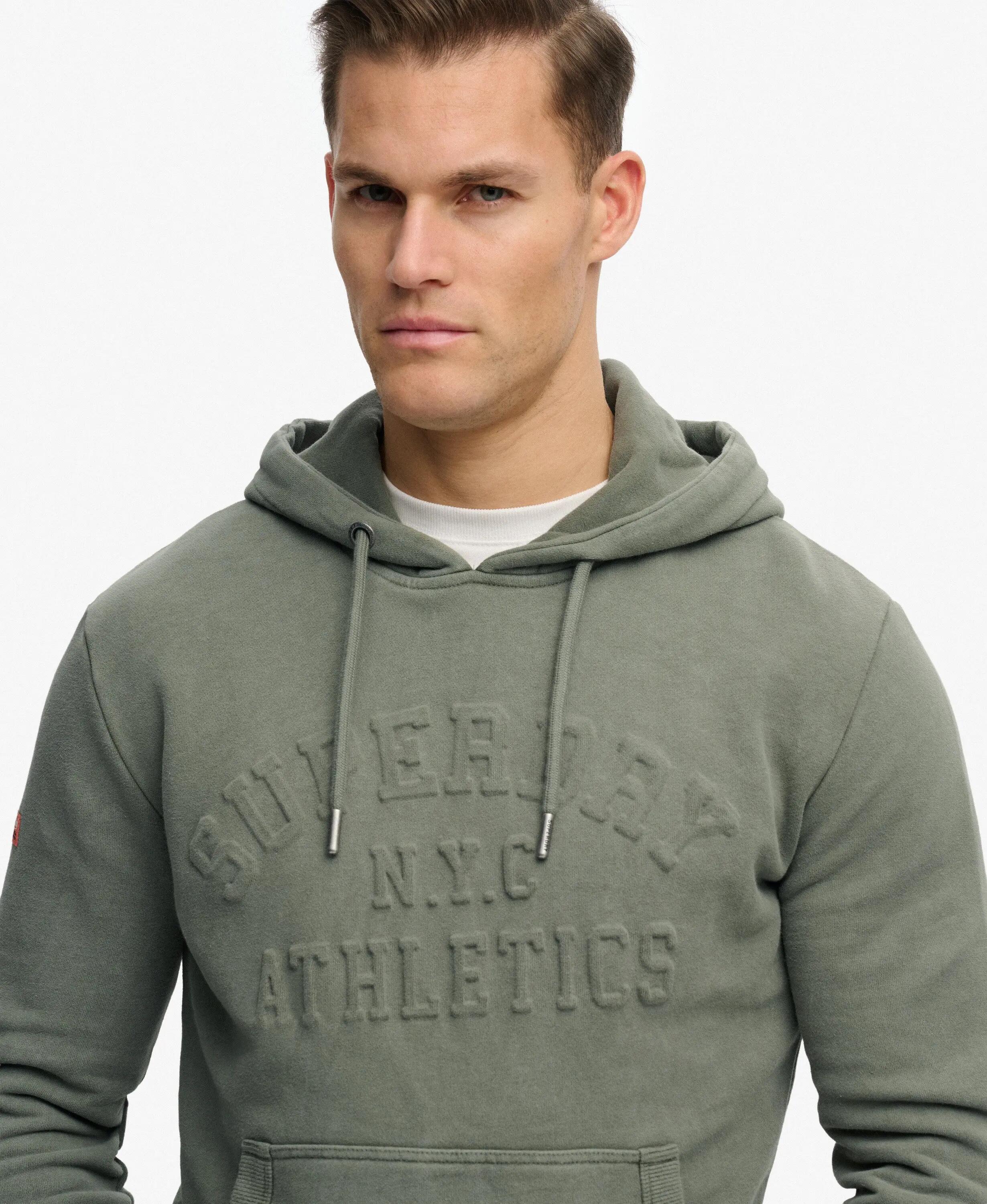 Felpa con cappuccio Superdry Athletic Emboss Relaxed 4/7