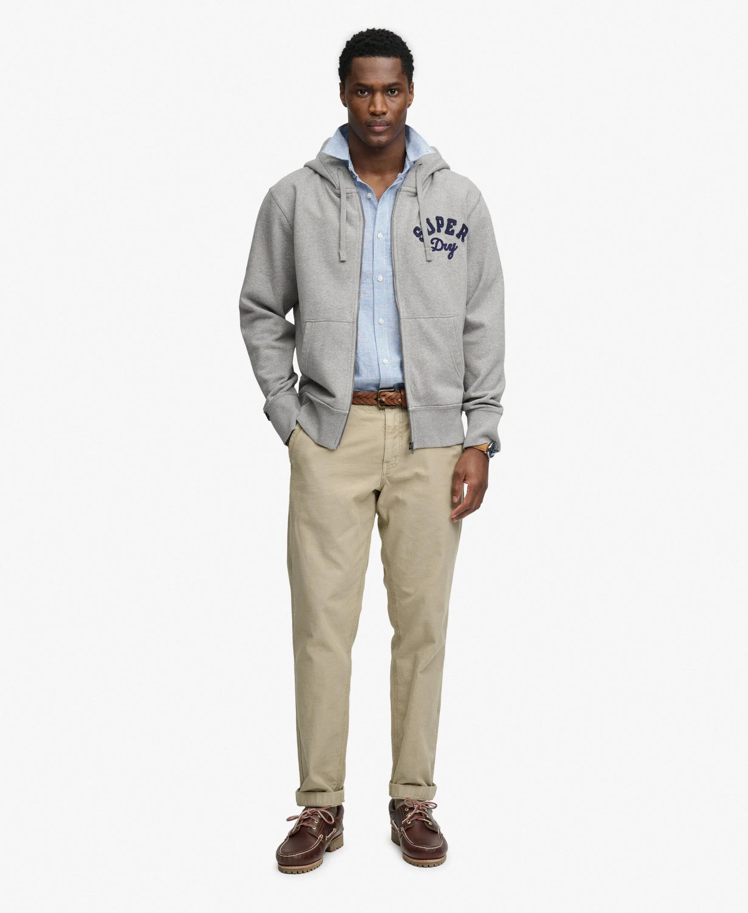 Felpa con cerniera a cappuccio Superdry Vintage Athletic Ziphood 3/7