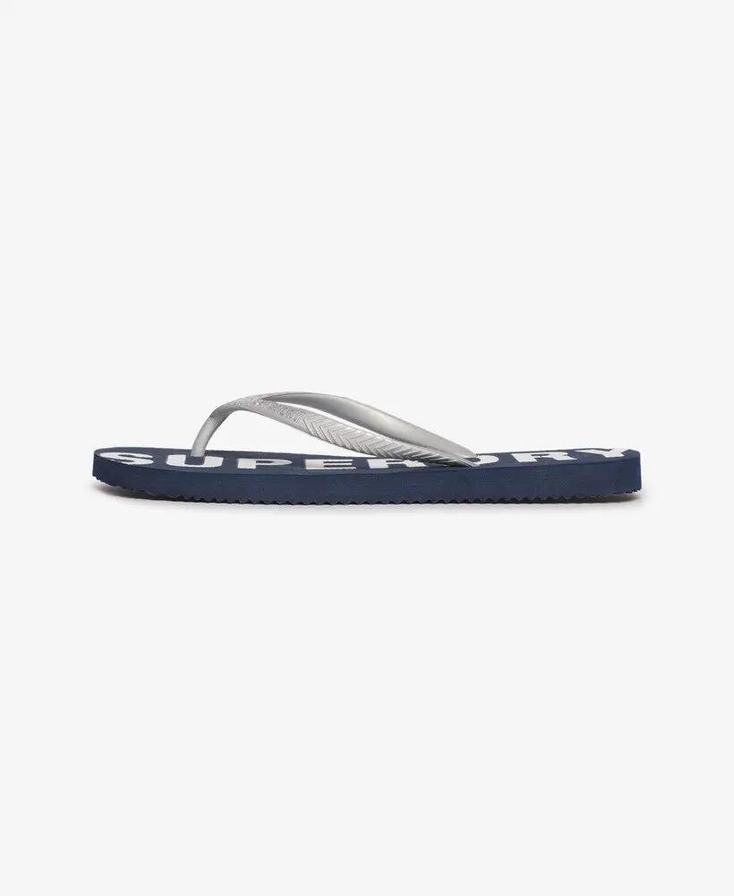 superdry Chinelos Code Essential em borracha - Deep Navy/Metallic Silver 4/7