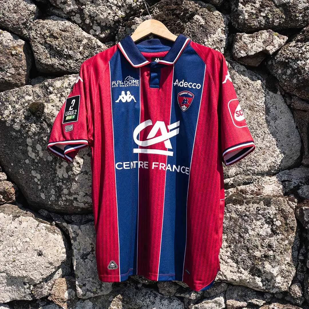Maillot Kombat Home garçon CLERMONT FOOT 63 26/27 4/7