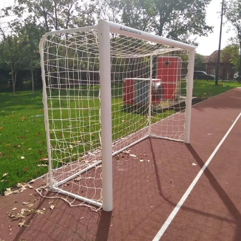 Poarta fotbal 3x2m mobila, aluminiu profil 120x100 mm, spate otel 14/15
