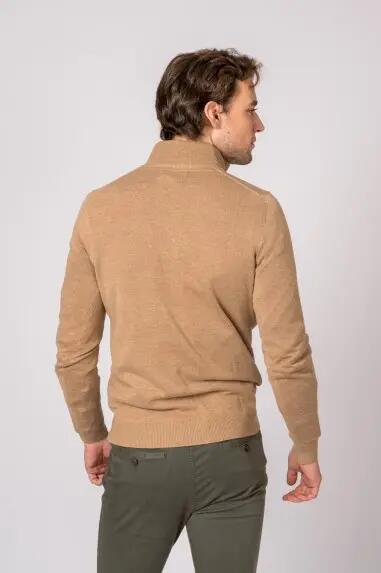 SUETER CUELLO CREMALLERA CAMEL 5/5