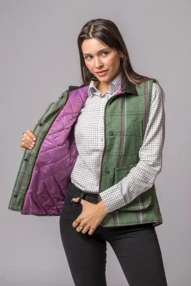 CHALECO TWEED PINK STRIPED 5/5